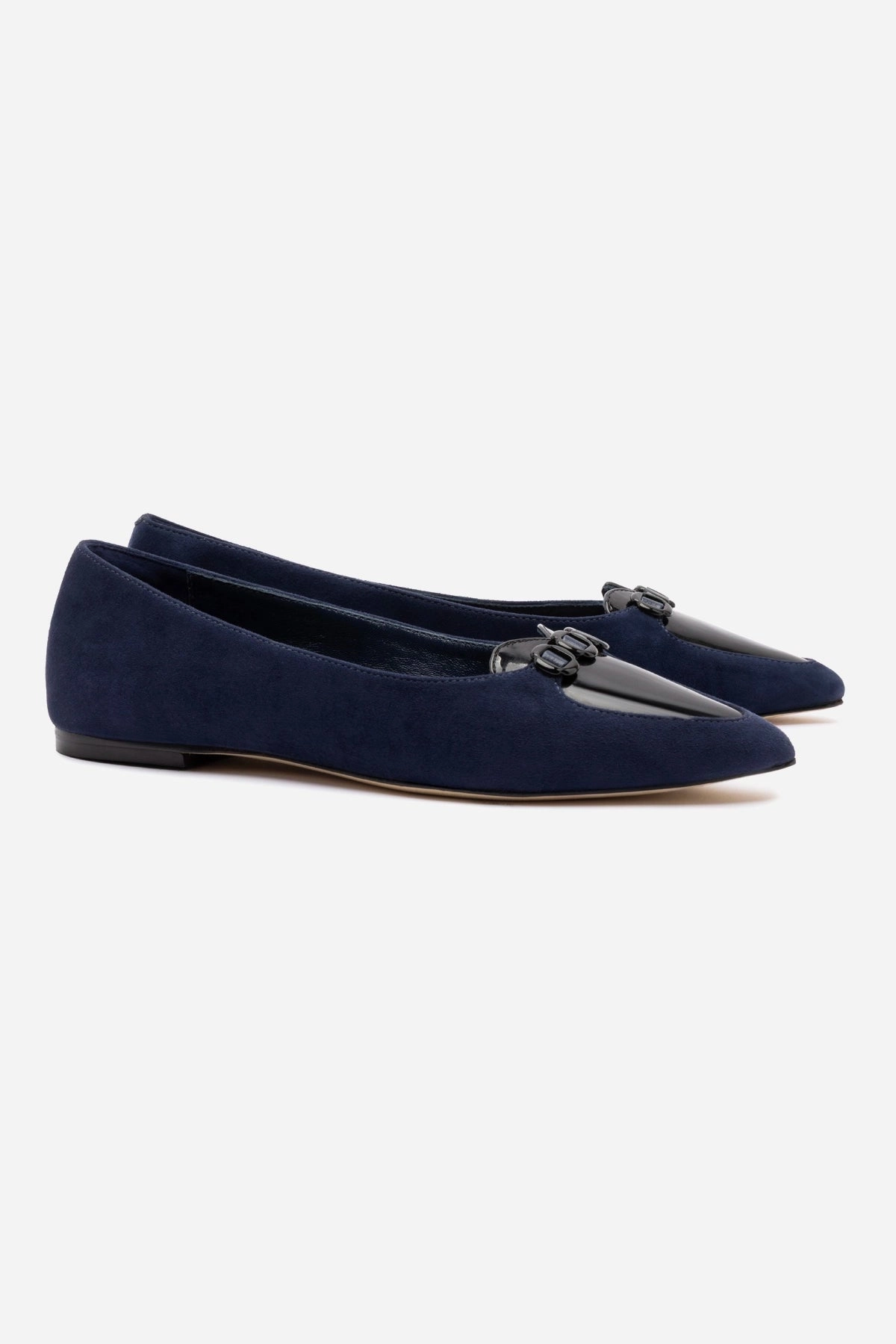 Audrey Flat In Navy Suede Gift Mood
