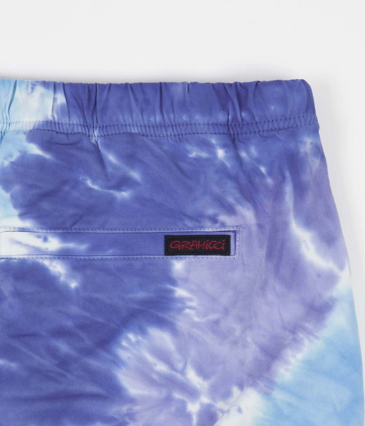 Gramicci Tie Dye G-Shorts - Blue Psychedelic Non Restrictive Waistband High Rise Waist