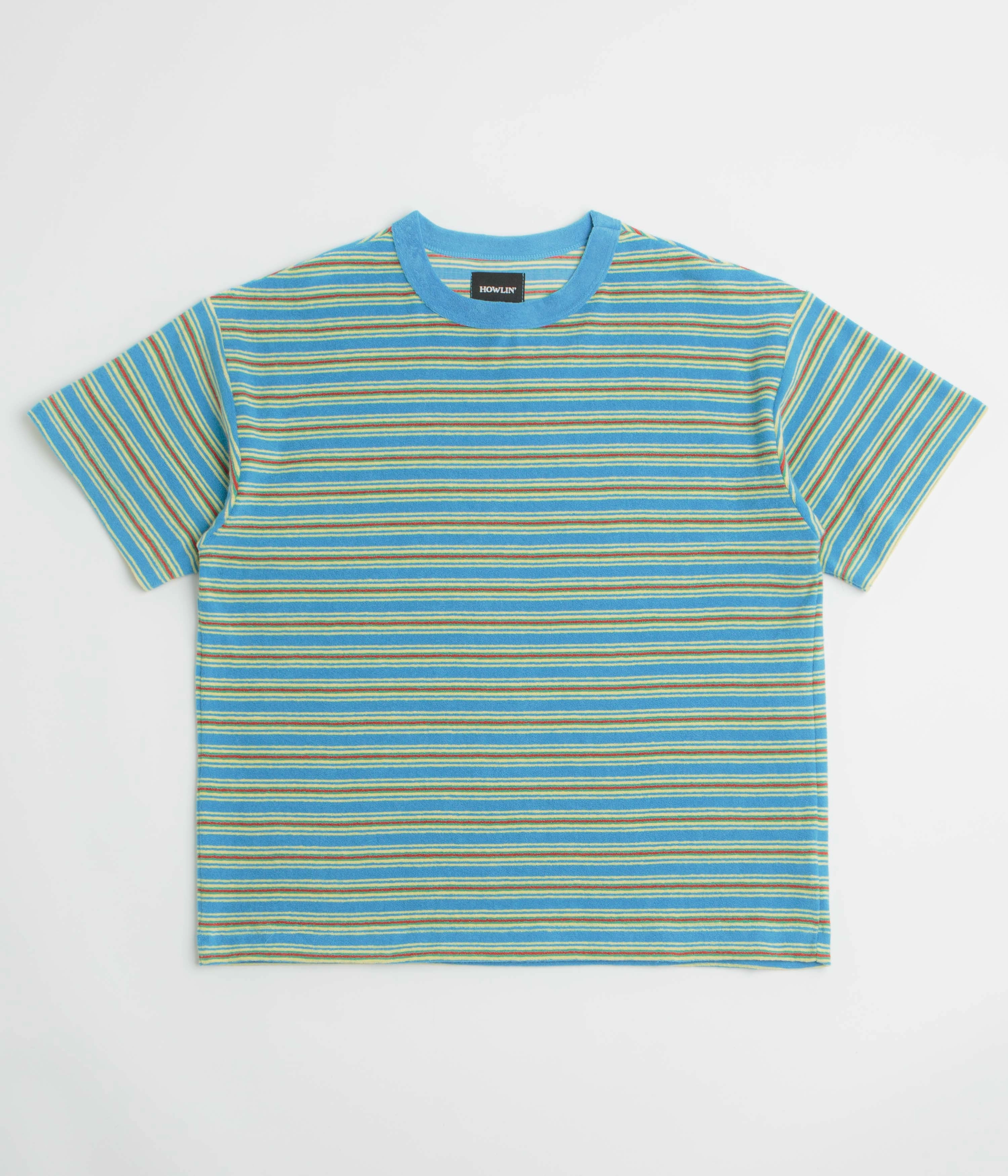 Flatlock stitching Casual Appeal Howlin' Boxy Freedom T-Shirt - Blue Ghost