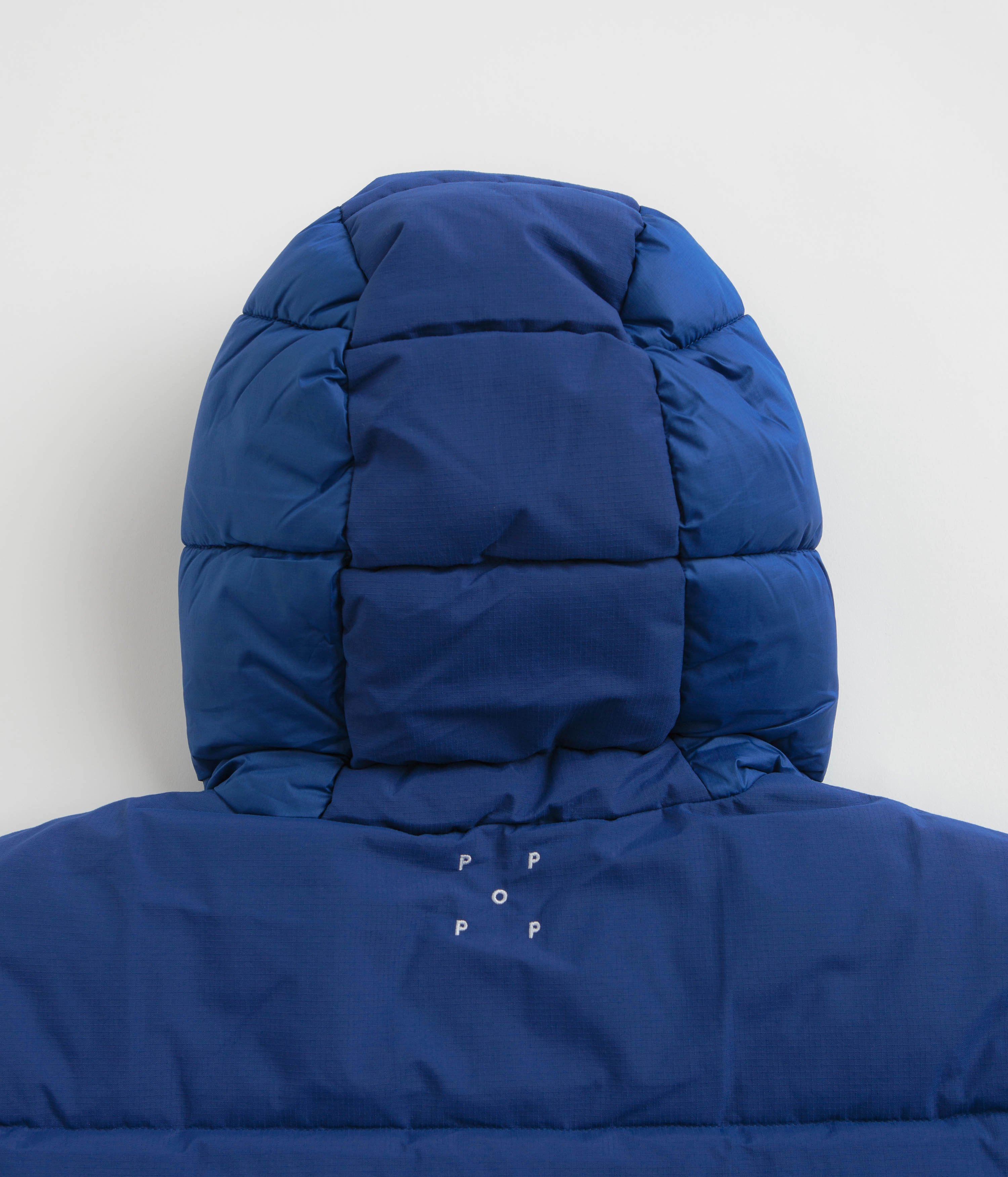 Pop Trading Company Puffer Jacket - Sodalite Blue Casual Comfy Layer Fire Retardant Treated Fabric
