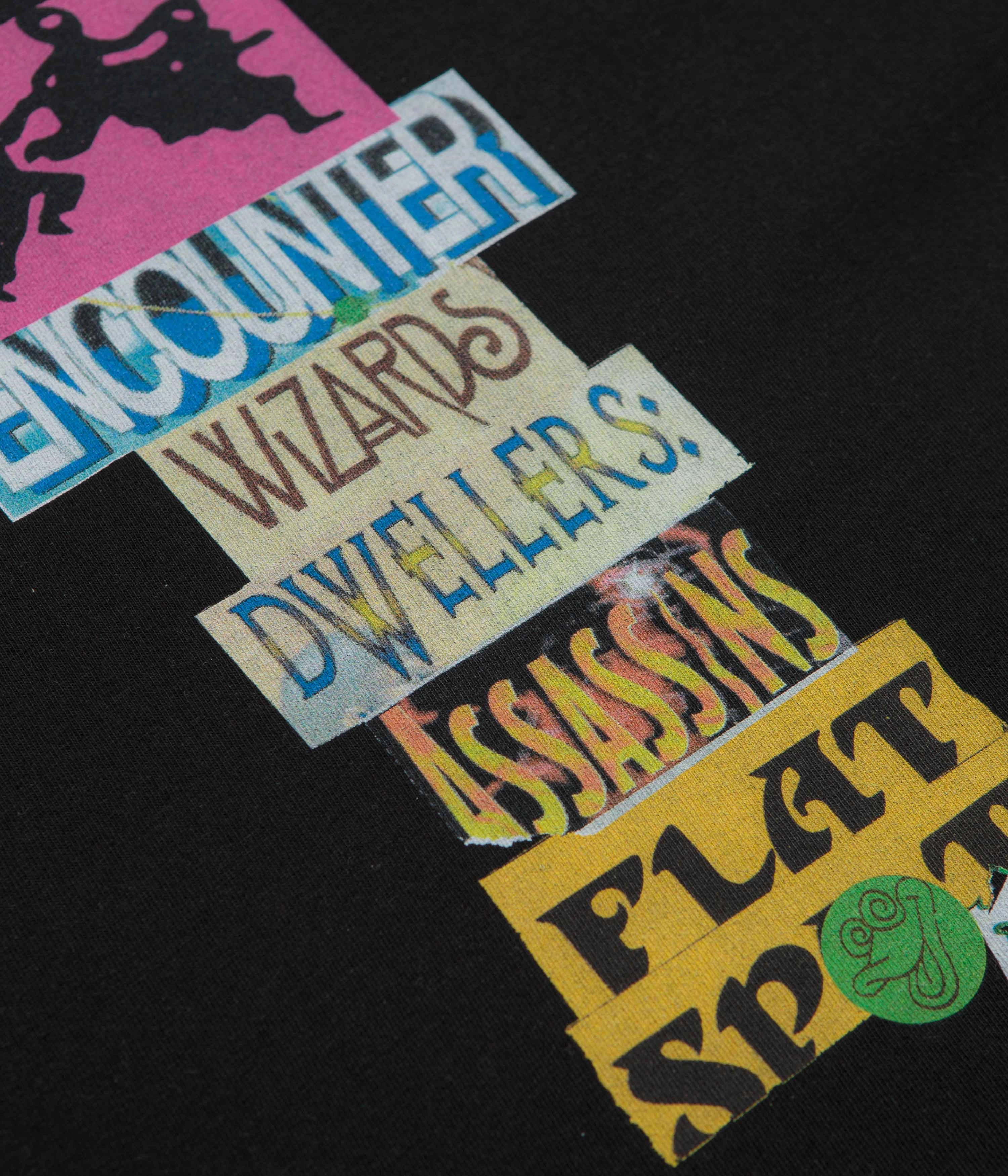 regular but not boring Non Irritating Seams flatspot Encounter T-Shirt - Black