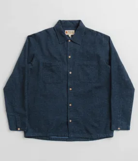 Nautical Look Mollusk Builder Shirt - True Blue