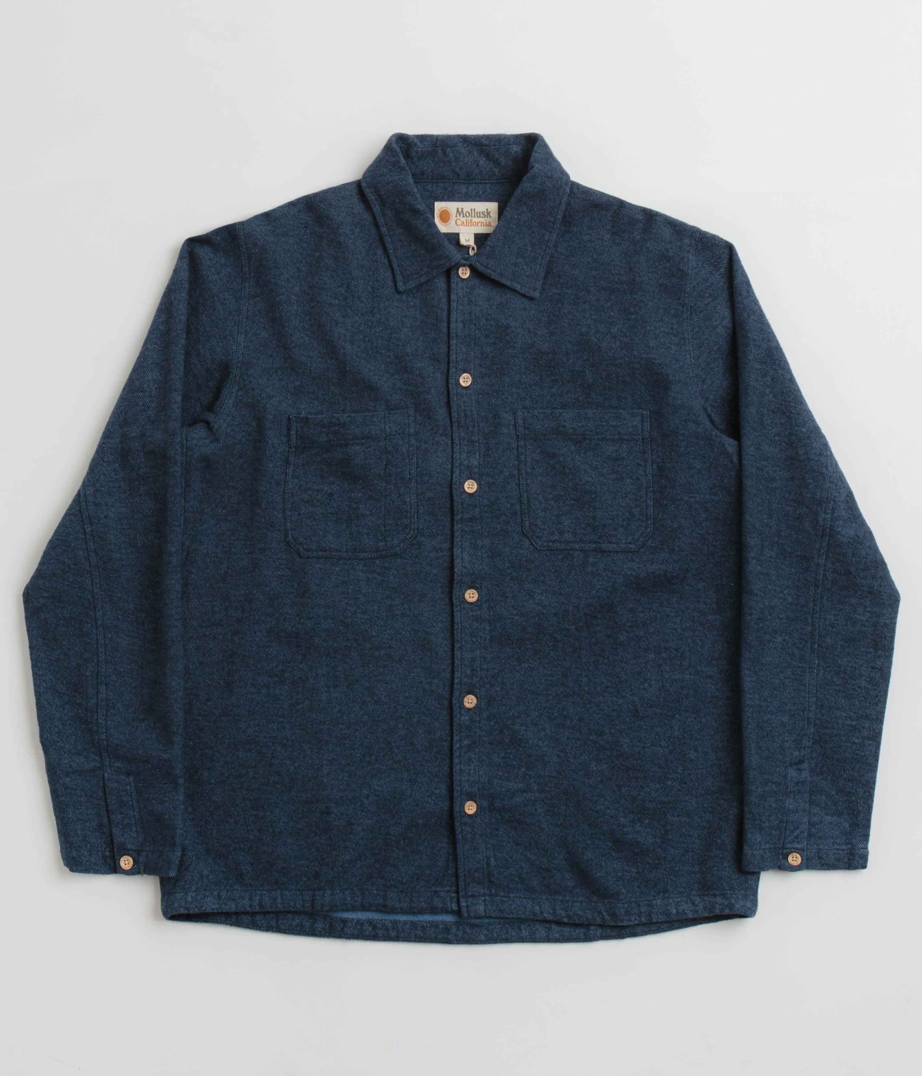 Nautical Look Mollusk Builder Shirt - True Blue