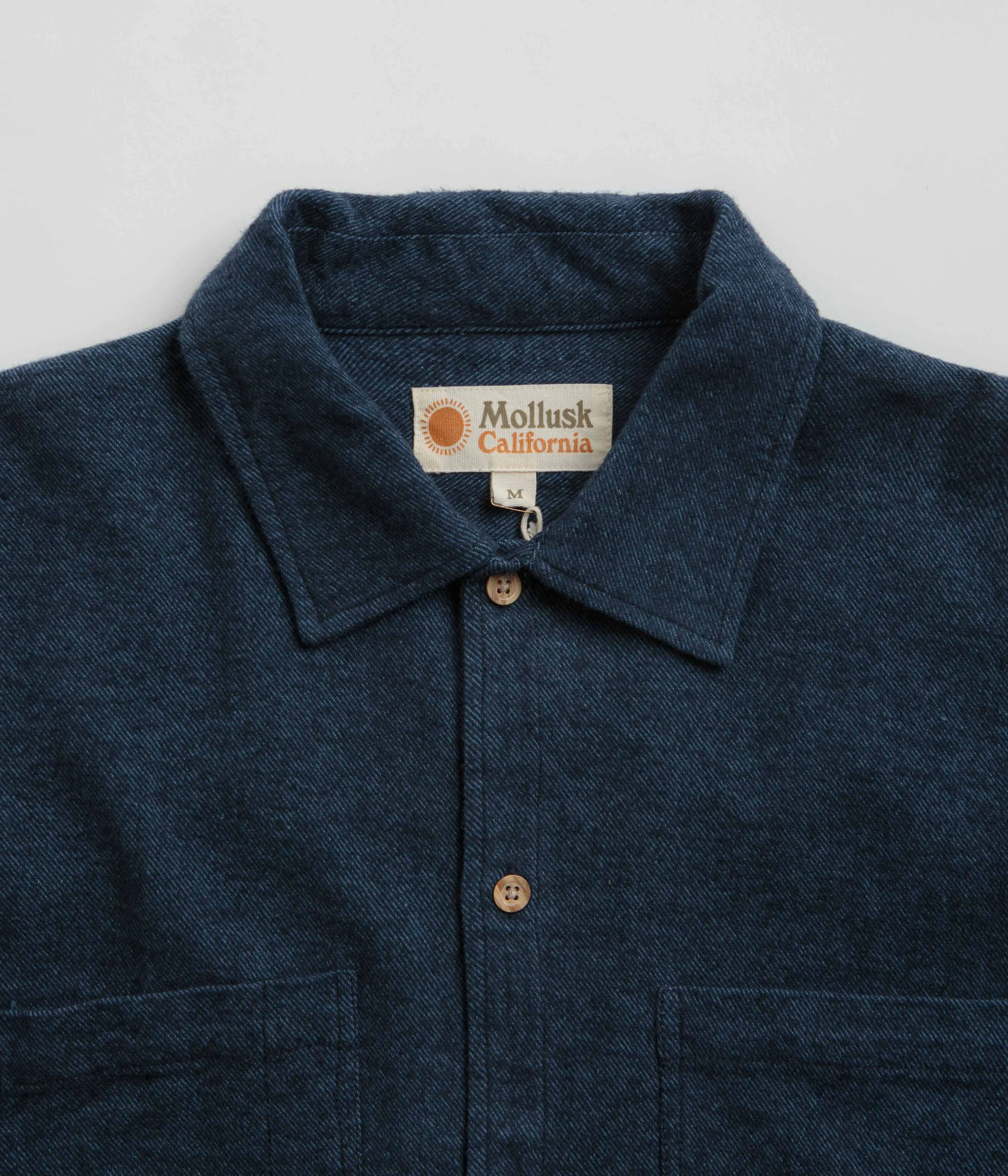 Matte Finish Trendy designs Mollusk Builder Shirt - True Blue