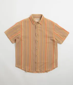 Mollusk Summer Shirt - Clay Stripe Urban Fashion Split hem