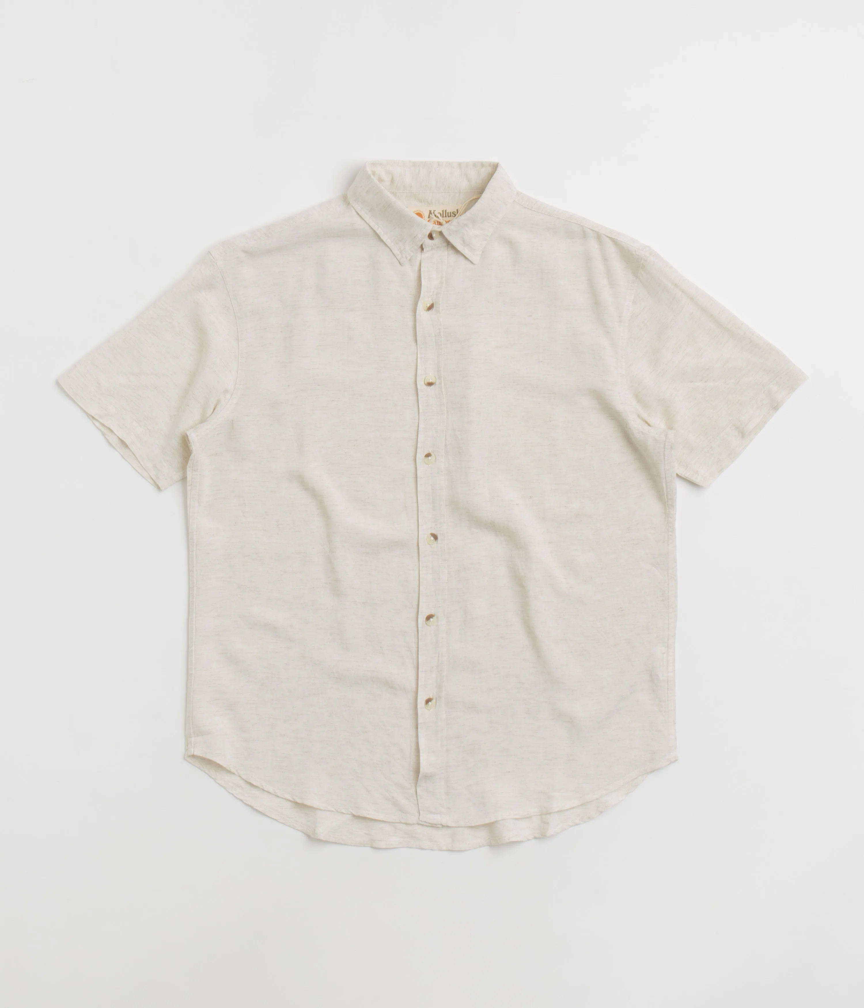 Bamboo Fiber Blend Mollusk Summer Shirt - Natural Chambray