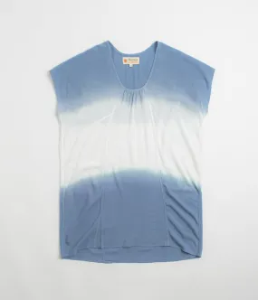 Sustainable Weave Effortless Comfort Mollusk Womens Sol Kaftan Shirt - Indigo Dip-Dye