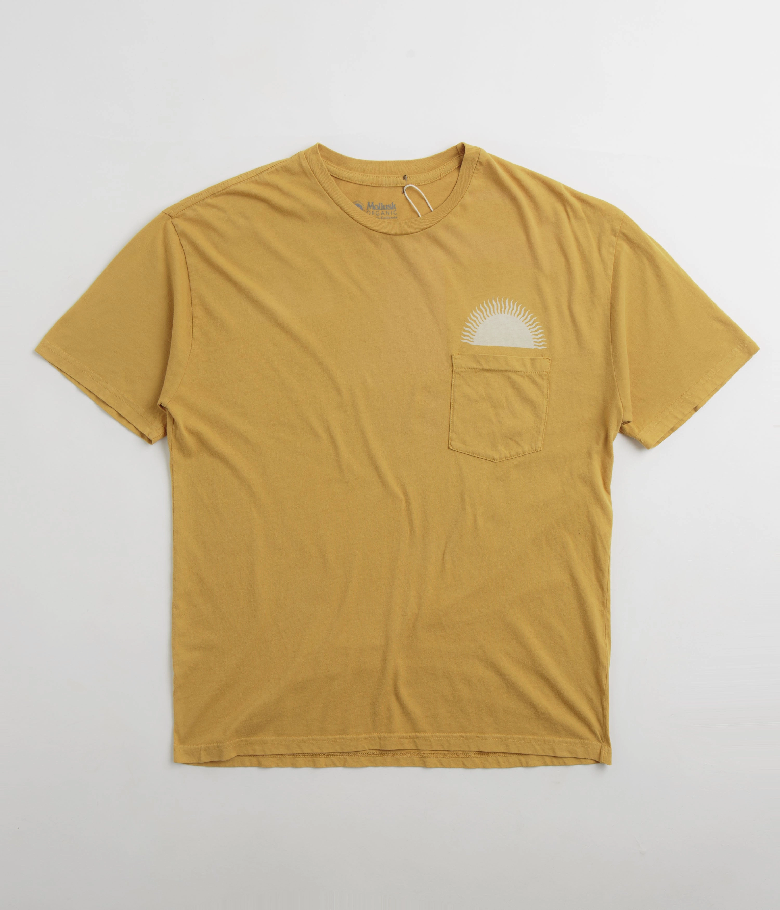 AntiPilling Treatment Mollusk Country Sun T-Shirt - Mustard