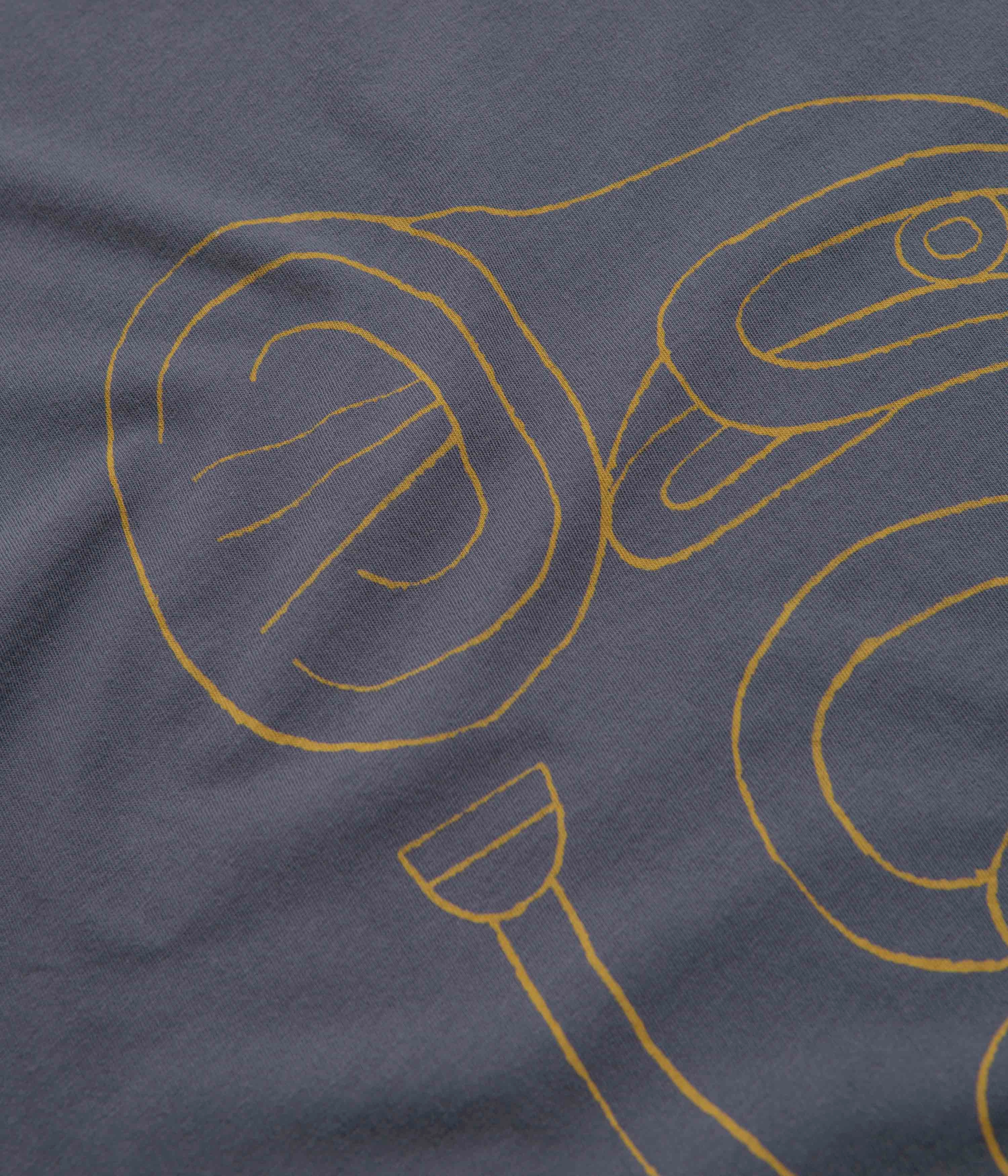 OdorResistant Timeless Design Mollusk Horny Horn T-Shirt - Faded Navy