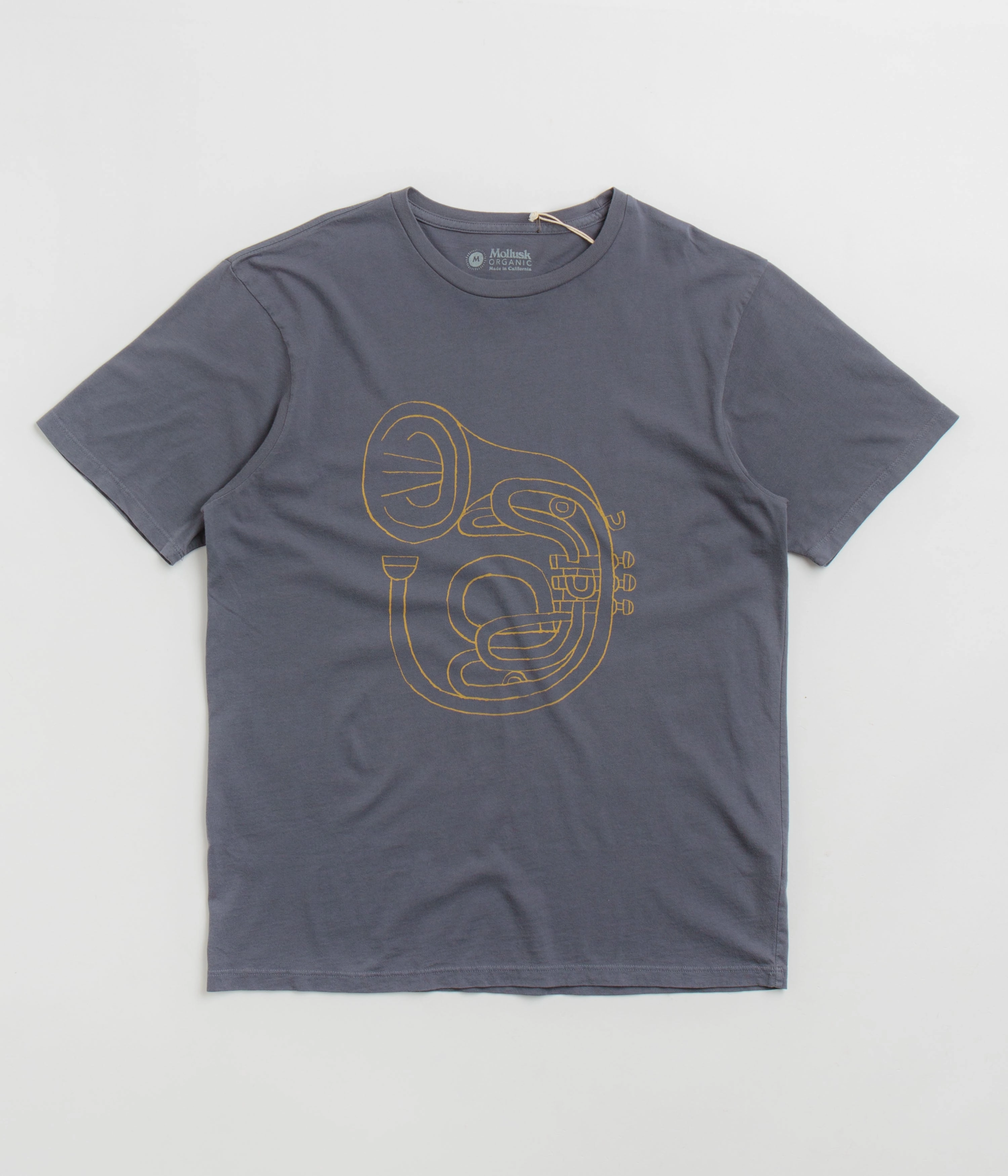 Mollusk Horny Horn T-Shirt - Faded Navy Perfect Wear Comfortable and stylish
