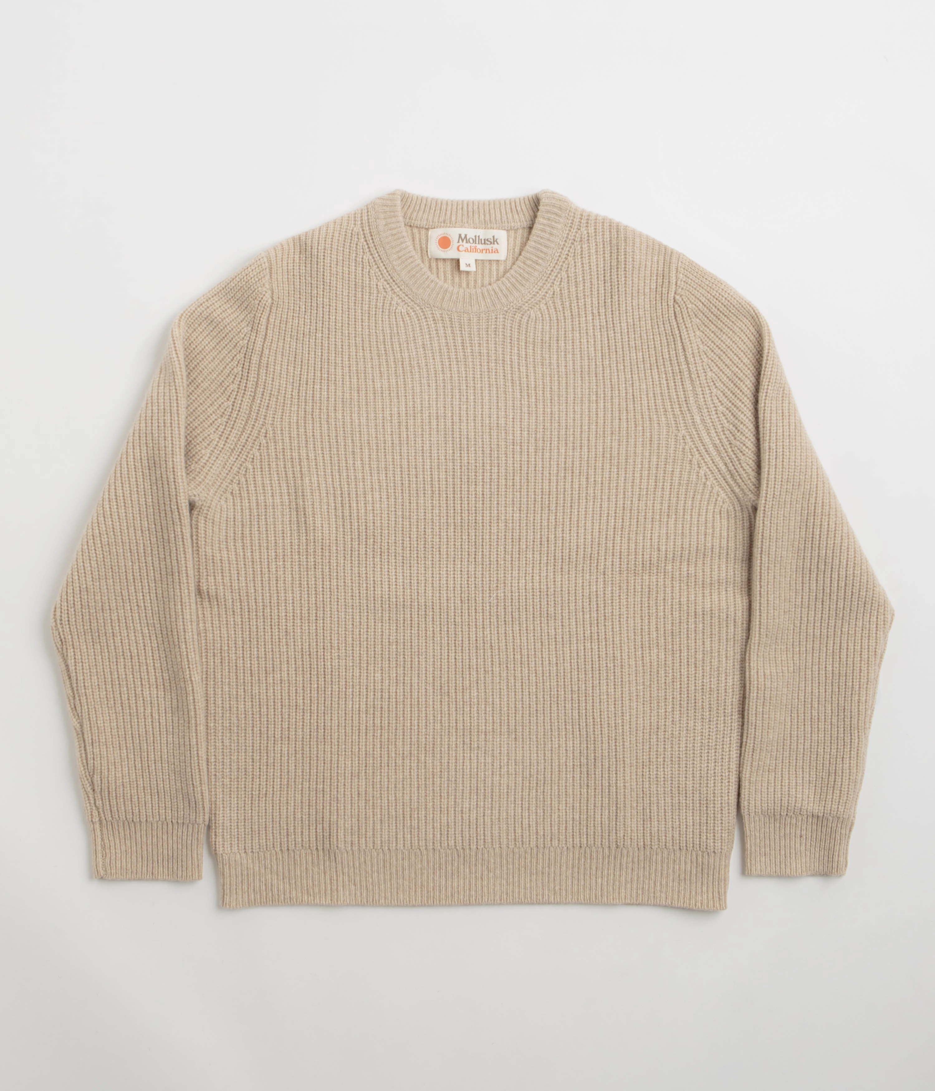 Cold-Weather Fashion Smart Look Mollusk Merino Crewneck Sweatshirt - Linen