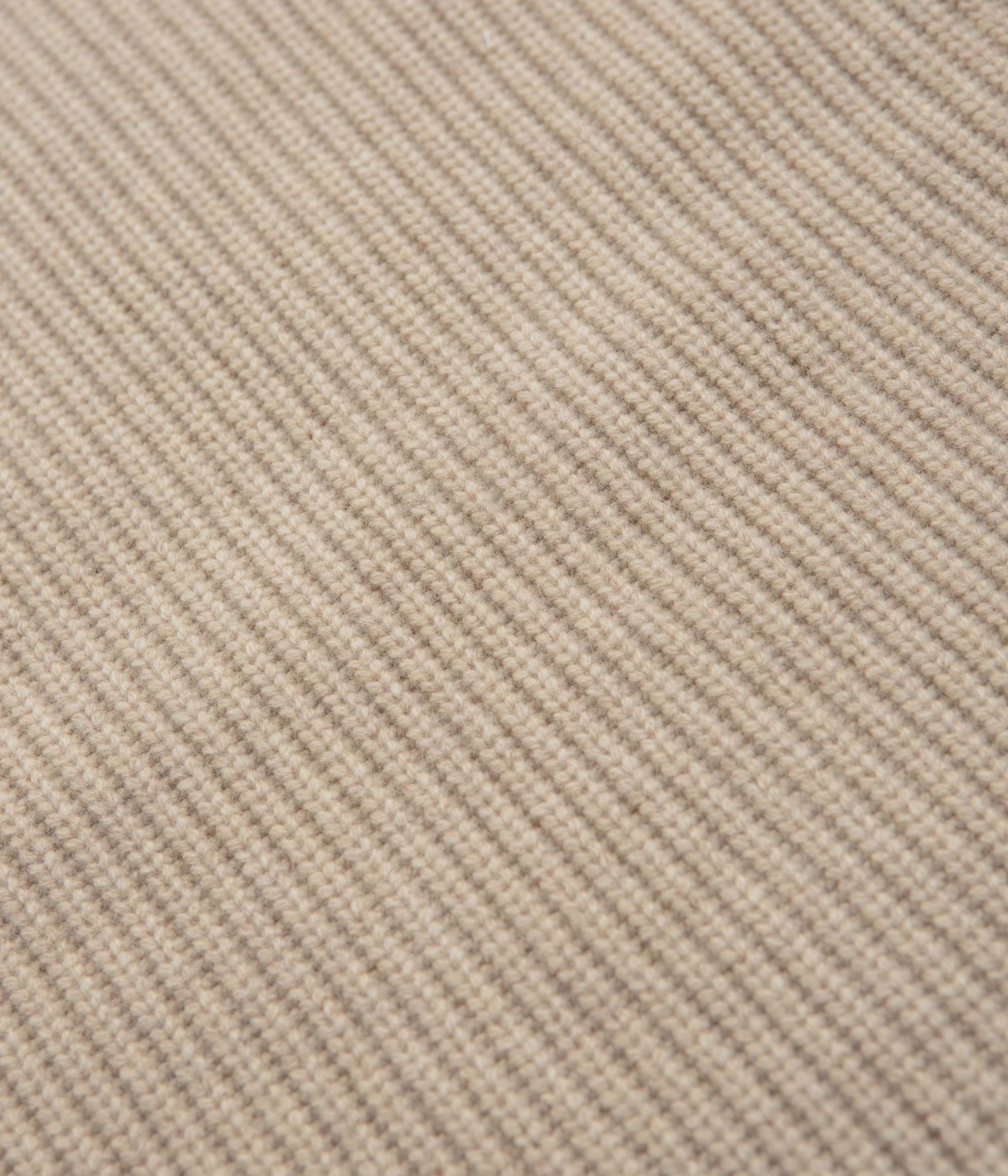 Mollusk Merino Crewneck Sweatshirt - Linen Flexible Collar Opening