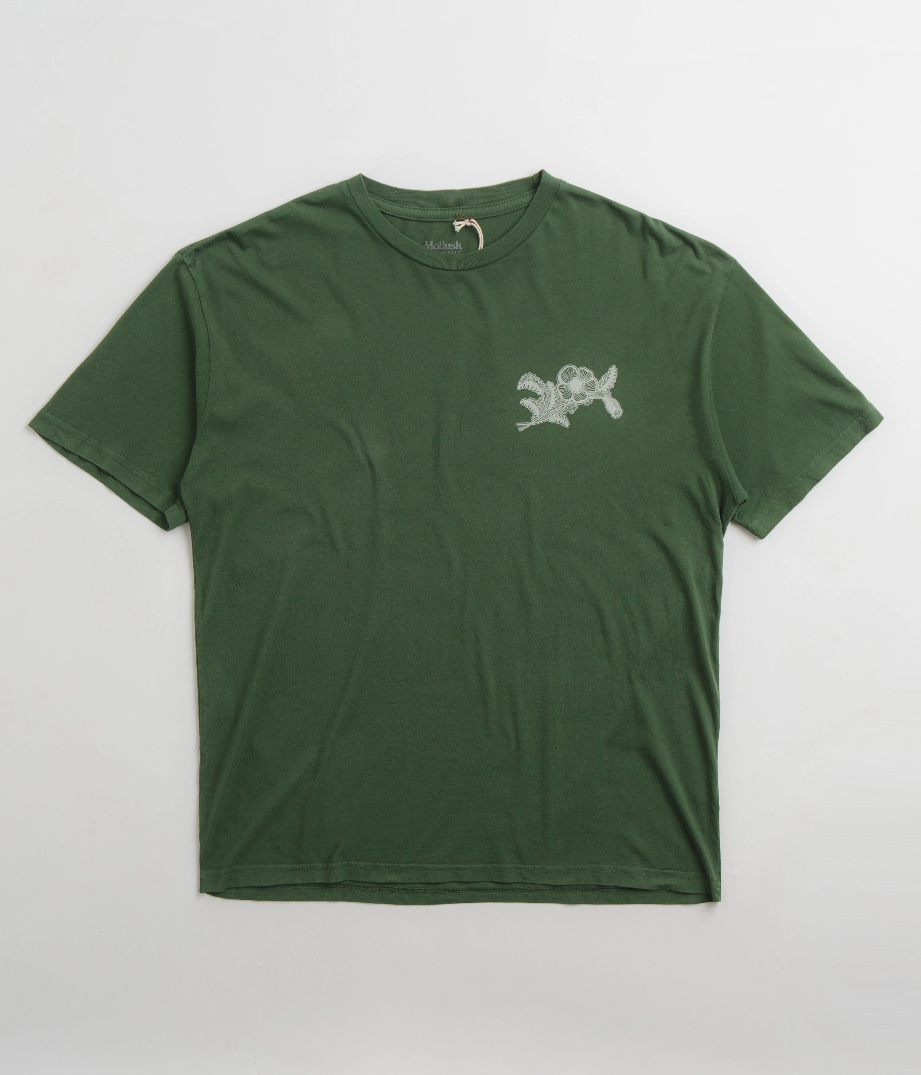 Mollusk Poppies T-Shirt - Schoolhouse Green Smart Design Perfect for Workouts