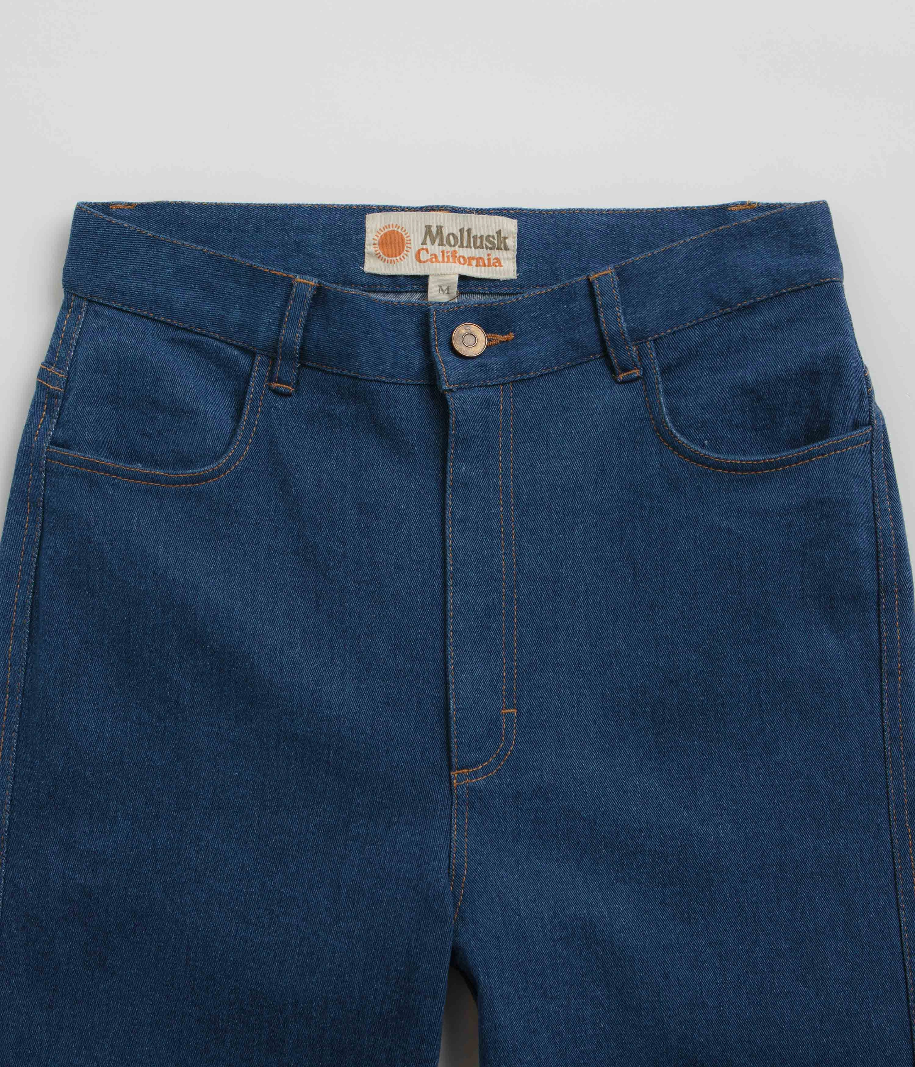 Low Bulk Material Mollusk Womens Bella Jeans - Dark Indigo