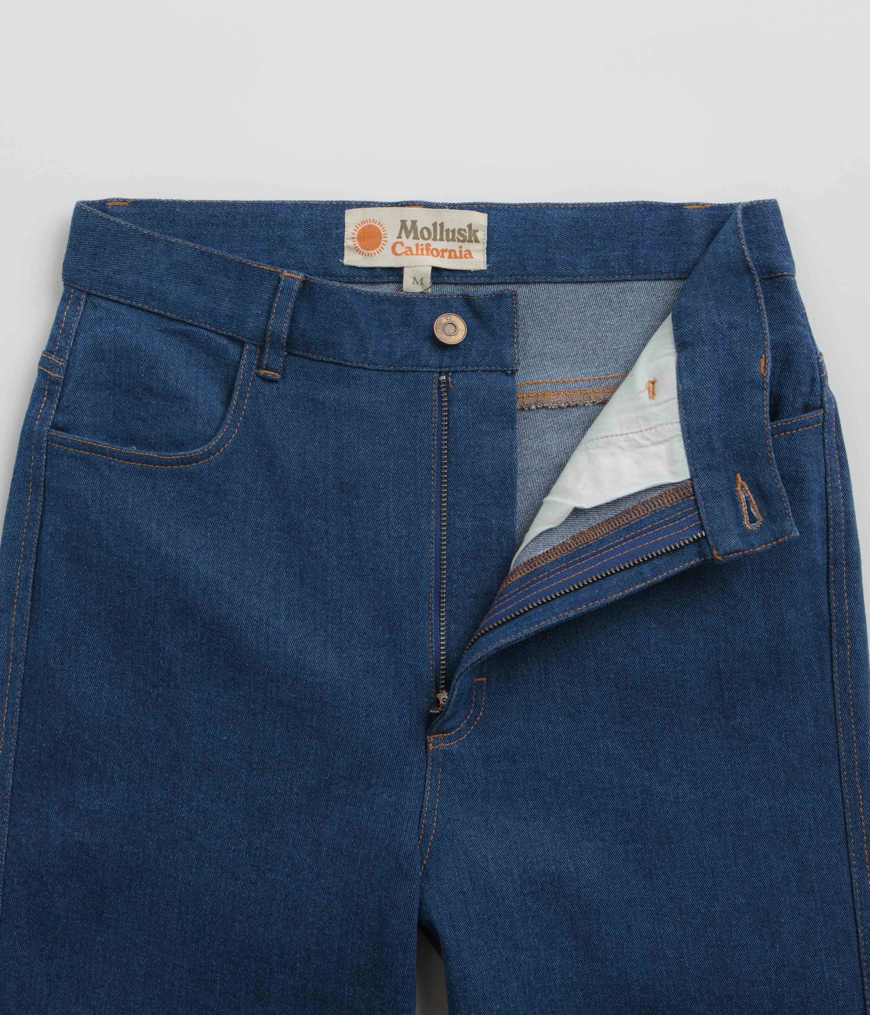 Mollusk Womens Bella Jeans - Dark Indigo Weekend Comfort Quality Material
