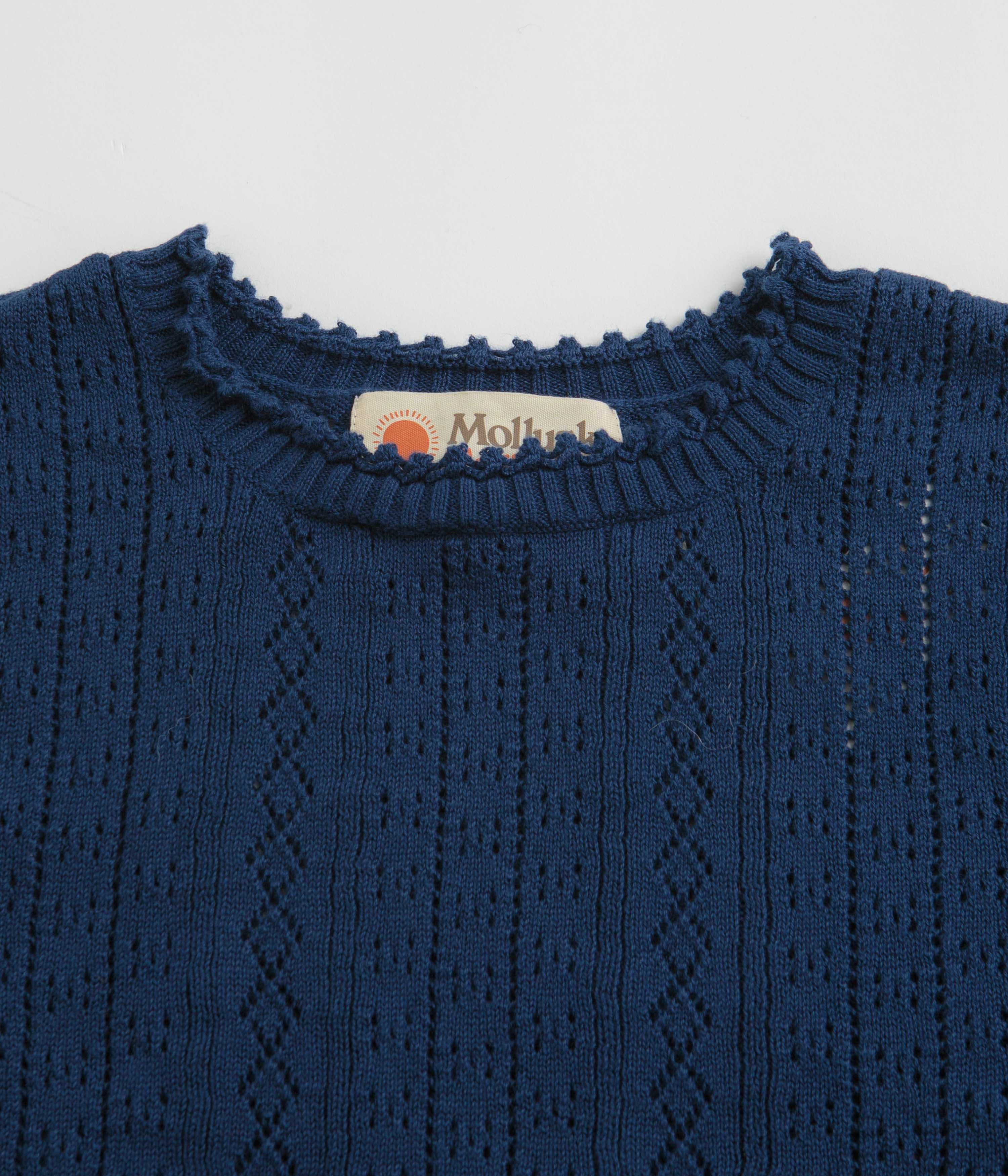 V neck Mollusk Womens Juliette T-Shirt - Navy