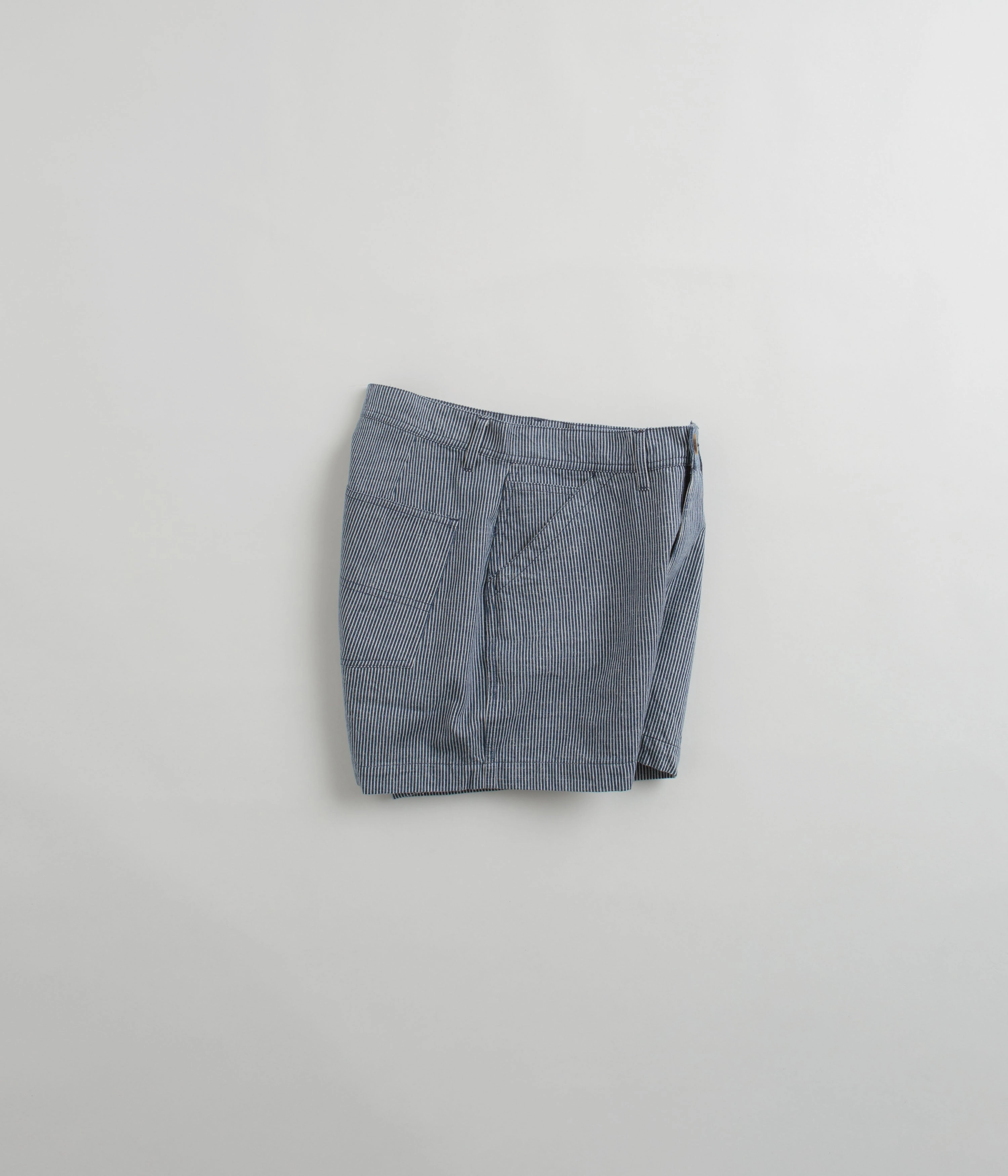 Clean Stretch Mollusk Womens Painter Shorts - Railroad Stripe