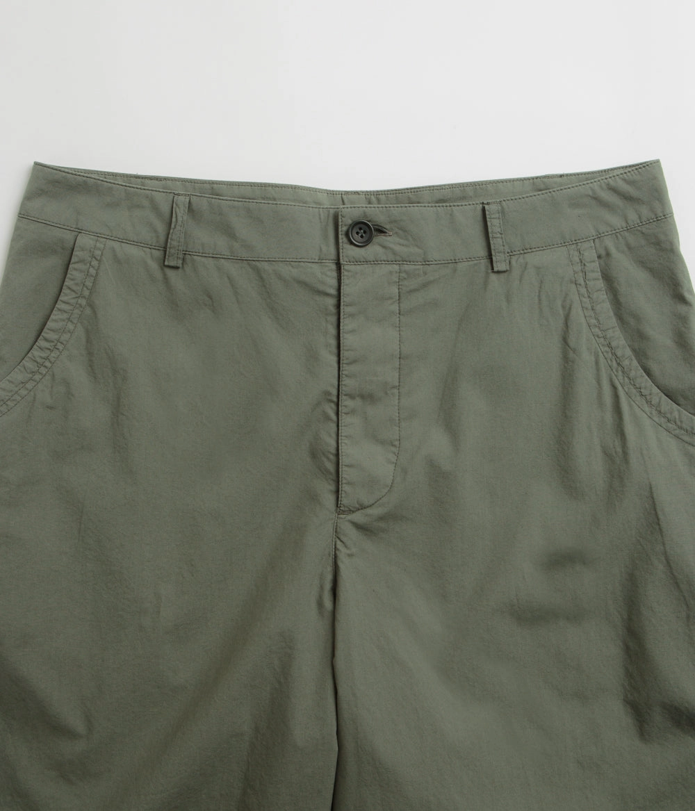 YMC Twisted Seam Shorts - Sage Green High Durability Blend Adaptive Tension Control