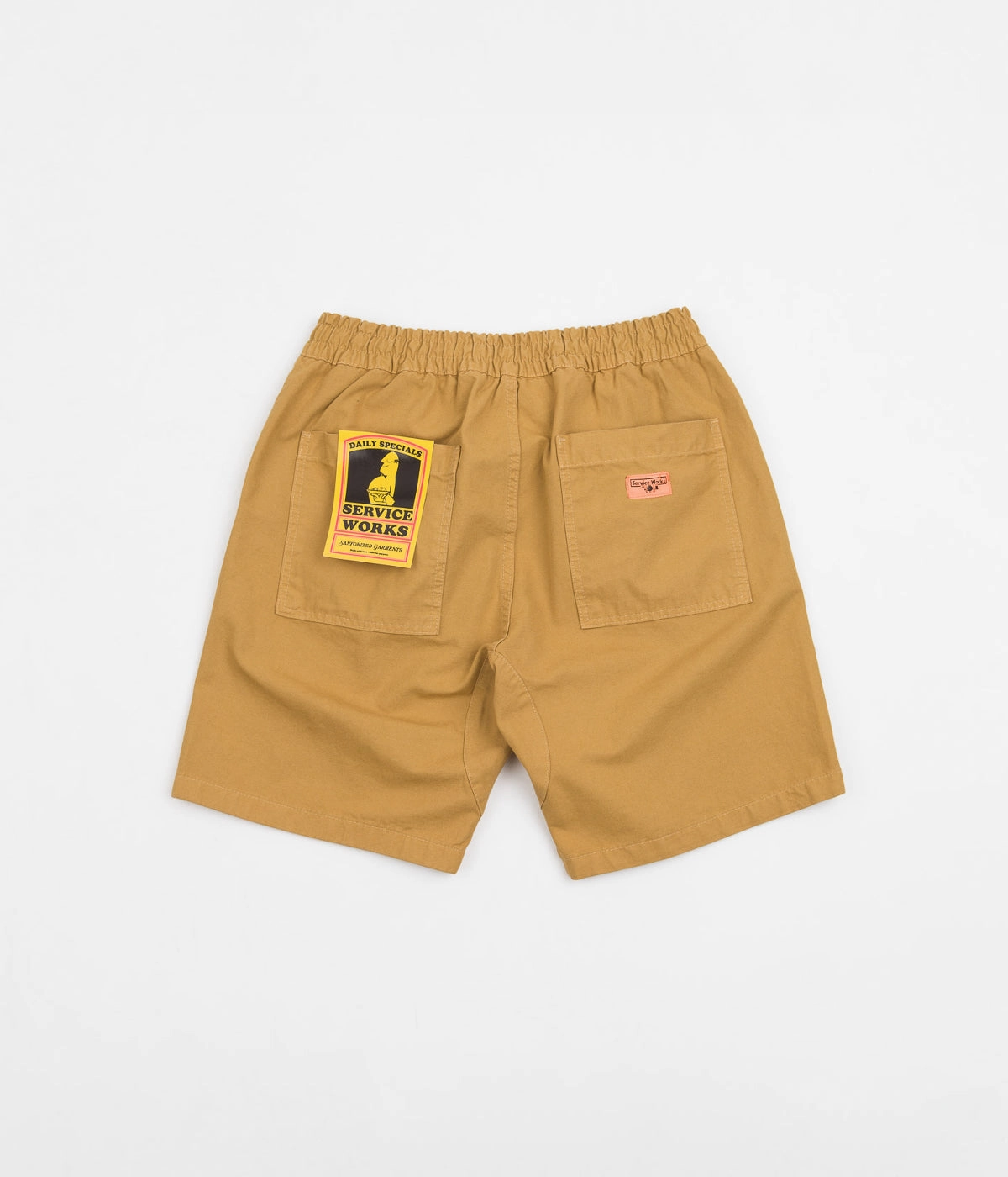 MeshVentilation Service Works Classic Chef Shorts - Tan