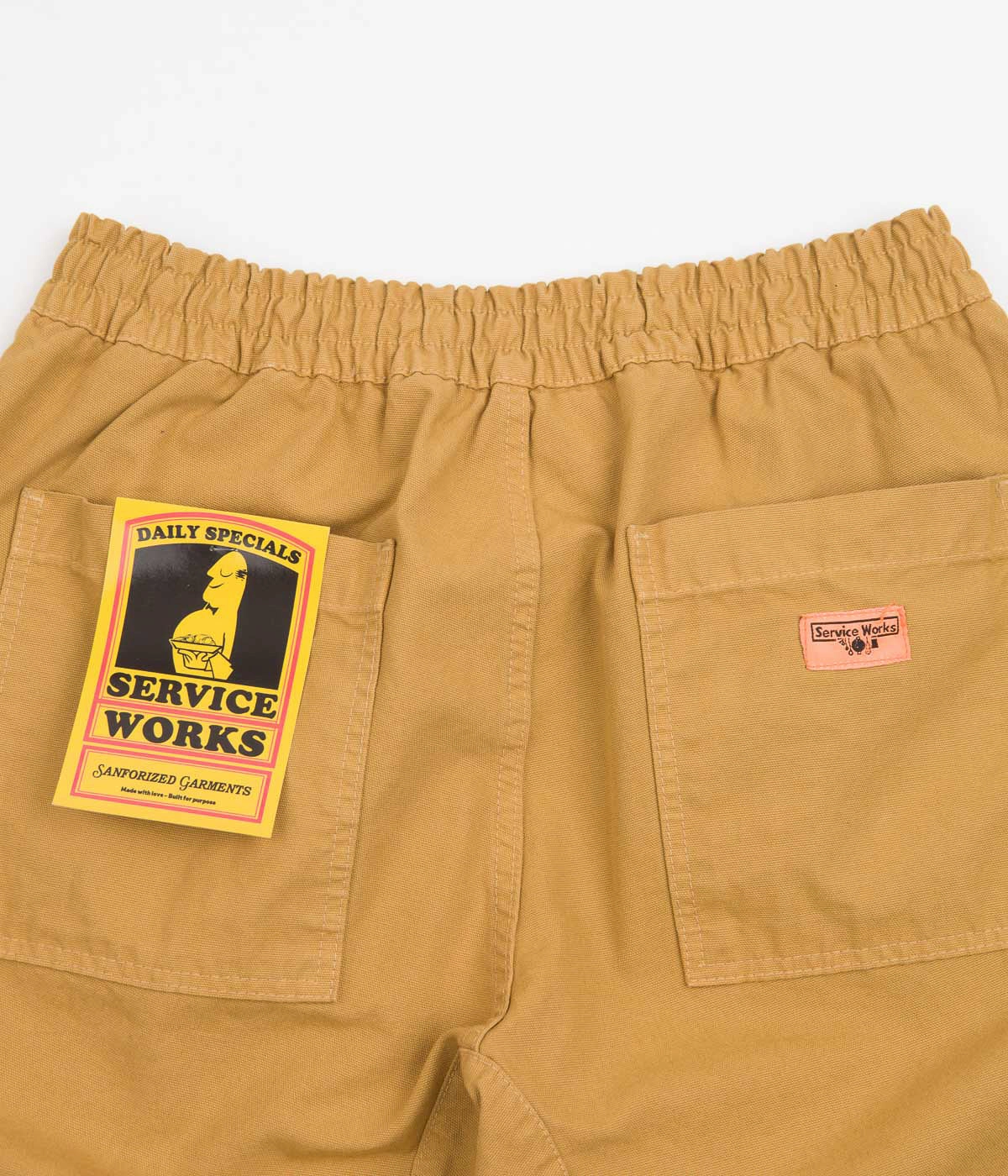 animal print shorts Service Works Classic Chef Shorts - Tan