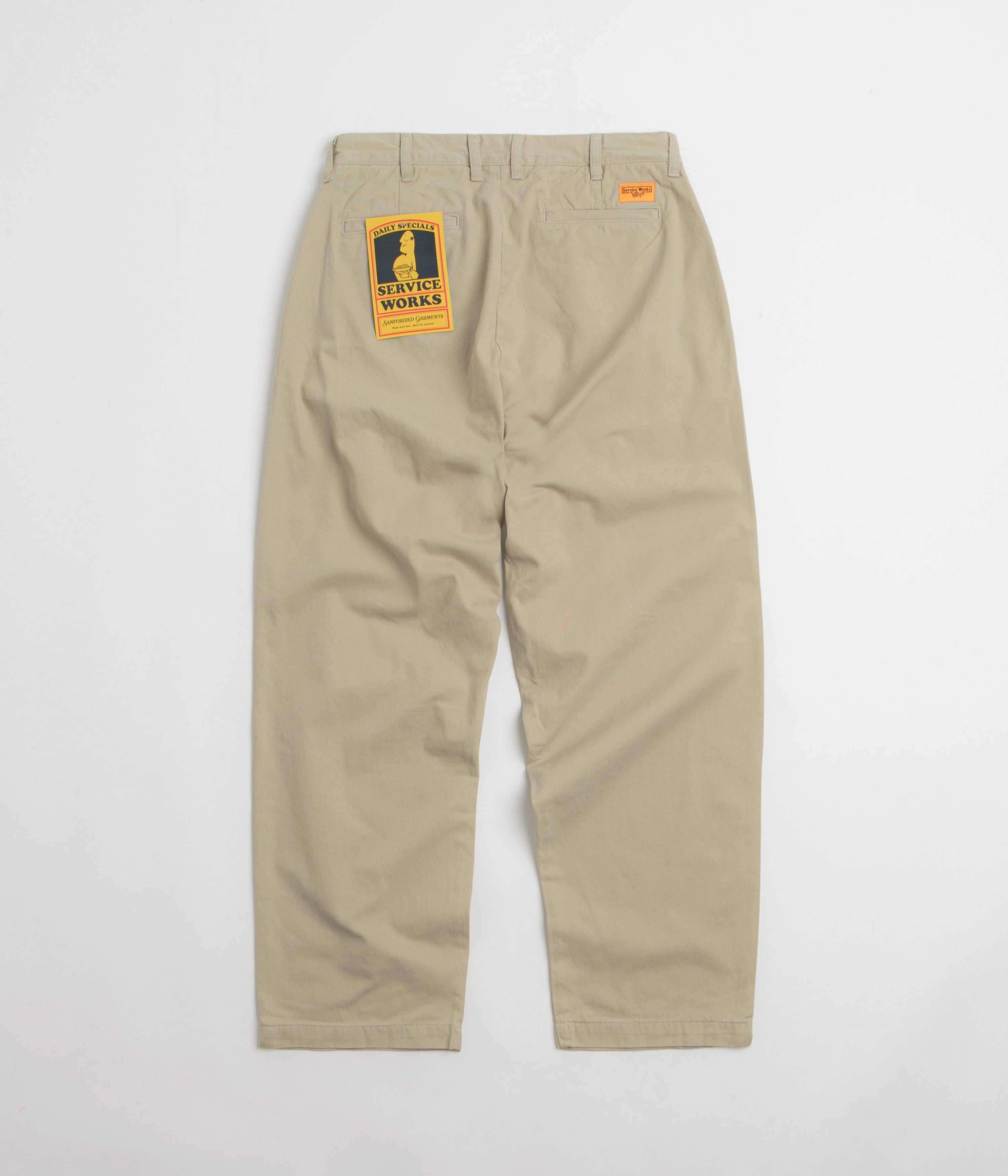 Service Works Drill Part Timer Pants - Khaki Comfortable Movement