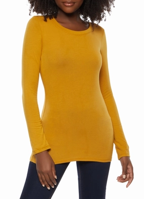 Solid Long Sleeve Tee Thick