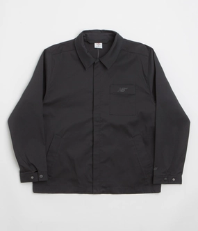New Balance Numeric Coaches Twill Jacket - Black Frictionless Zipper Tracks Abrasion Resistant Panels