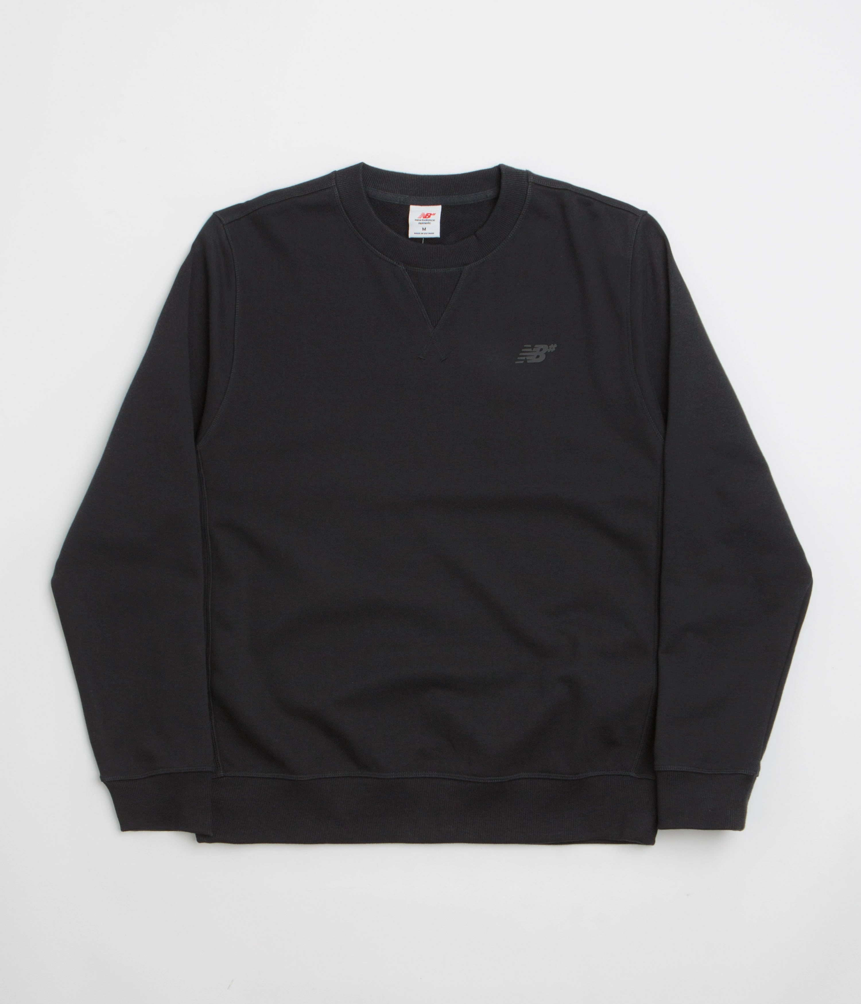 Fashion Forward Wear Zero Pilling Guarantee New Balance Numeric French Terry Crewneck Sweatshirt - Black
