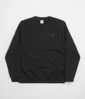 Fashion Forward Wear Zero Pilling Guarantee New Balance Numeric French Terry Crewneck Sweatshirt - Black