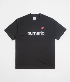 New Balance Numeric Linear Logo T-Shirt - Black Quality Comfort Fashion-Ready