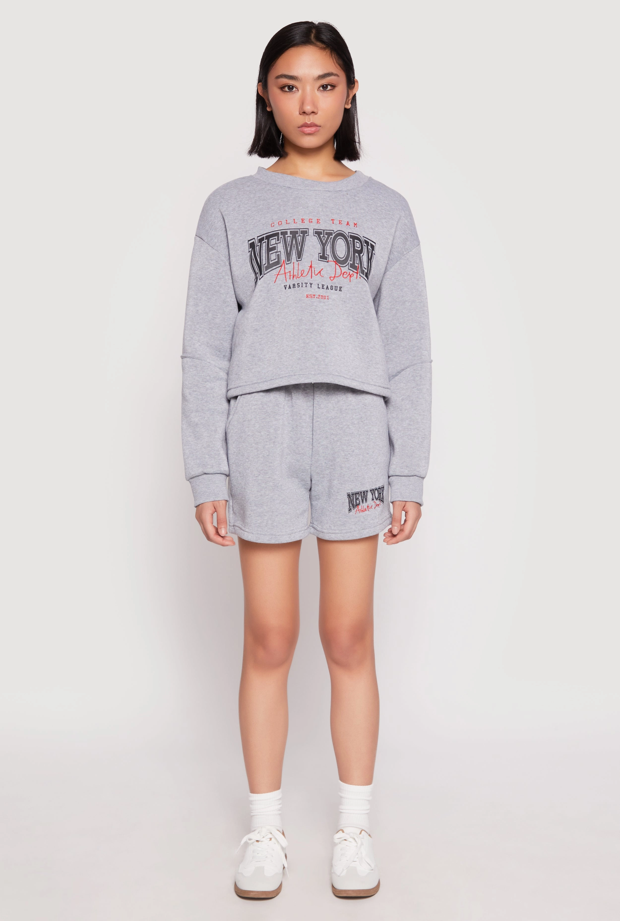 New York Athletic Dept Sweatshirt Designer Label Anti Static Treatment