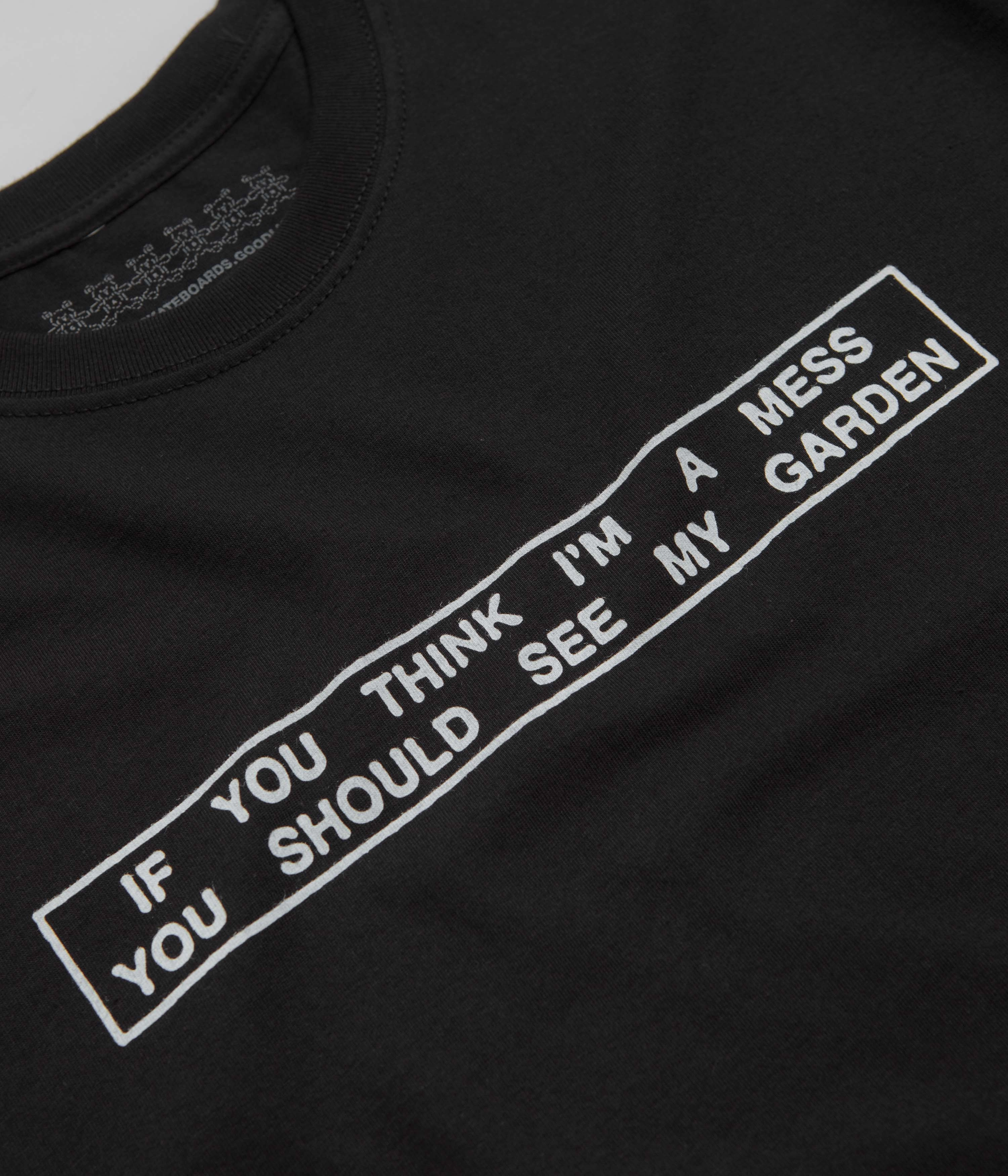 Garden Mess T-Shirt - Black Perfect Comfort Wear Airflow Ventilation