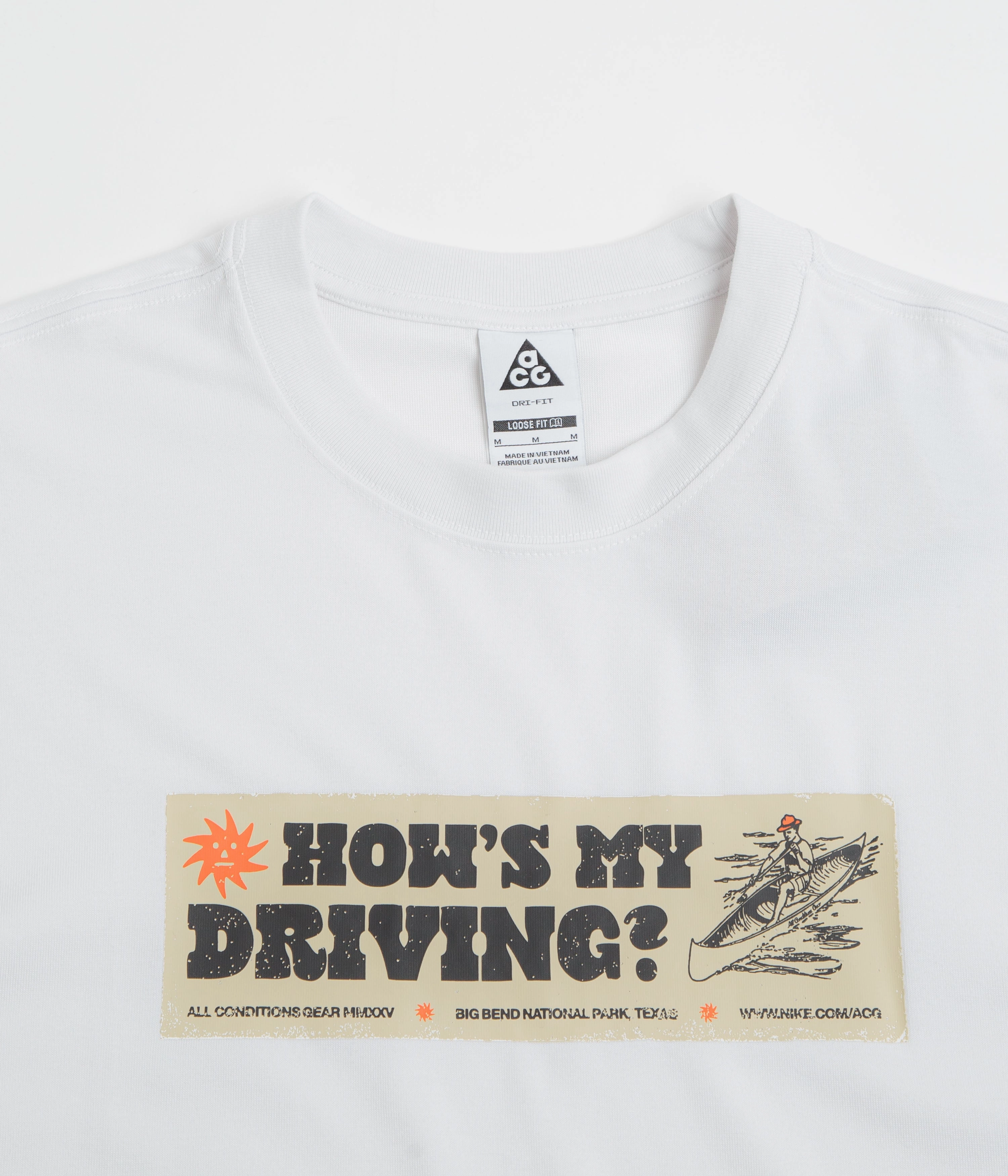 Nike ACG Canoe Sticker T-Shirt - Summit White Halloween
