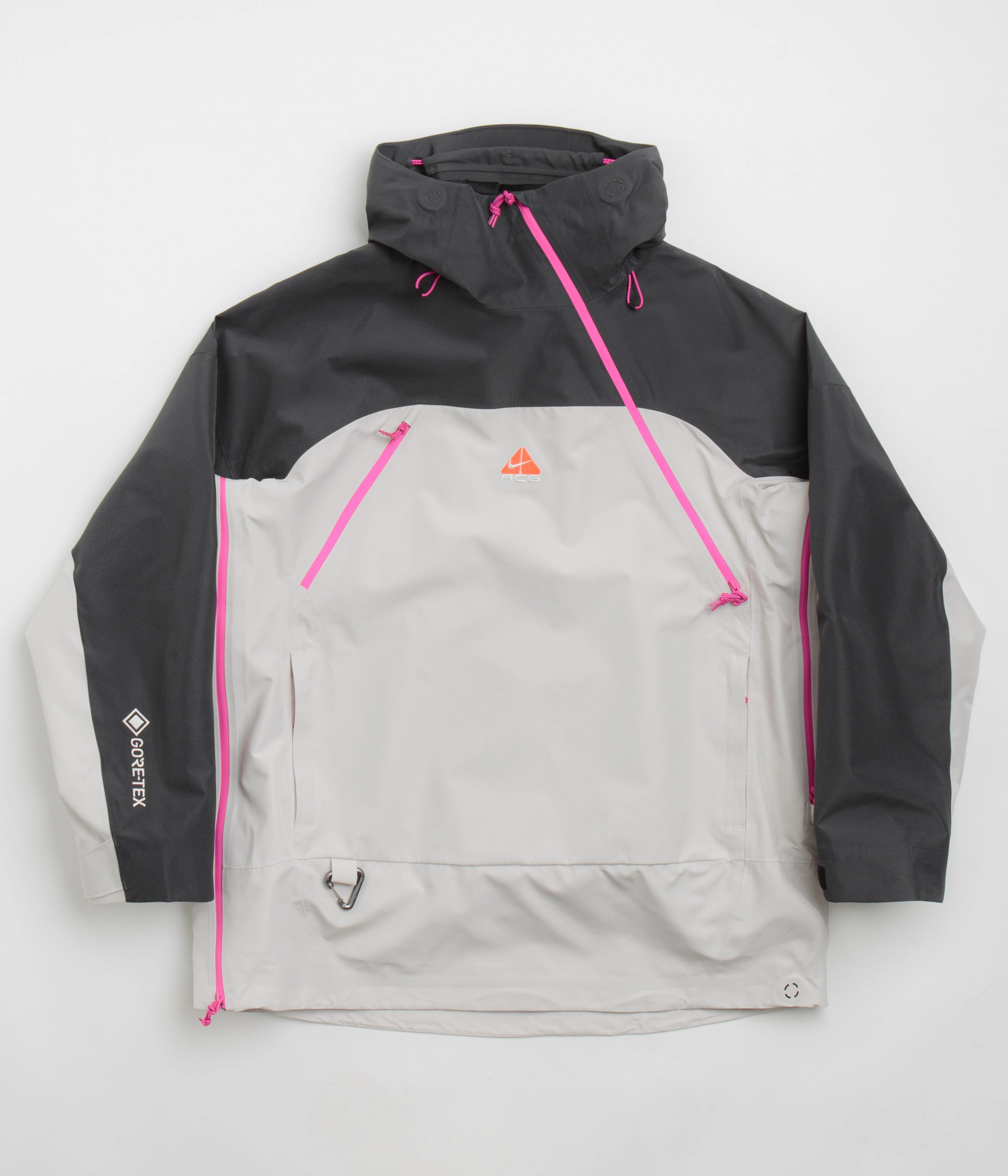 High Performance Blend Removable Hood Nike ACG Chena Vortex Jacket - Light Orewood Brown / Anthracite / Summit White