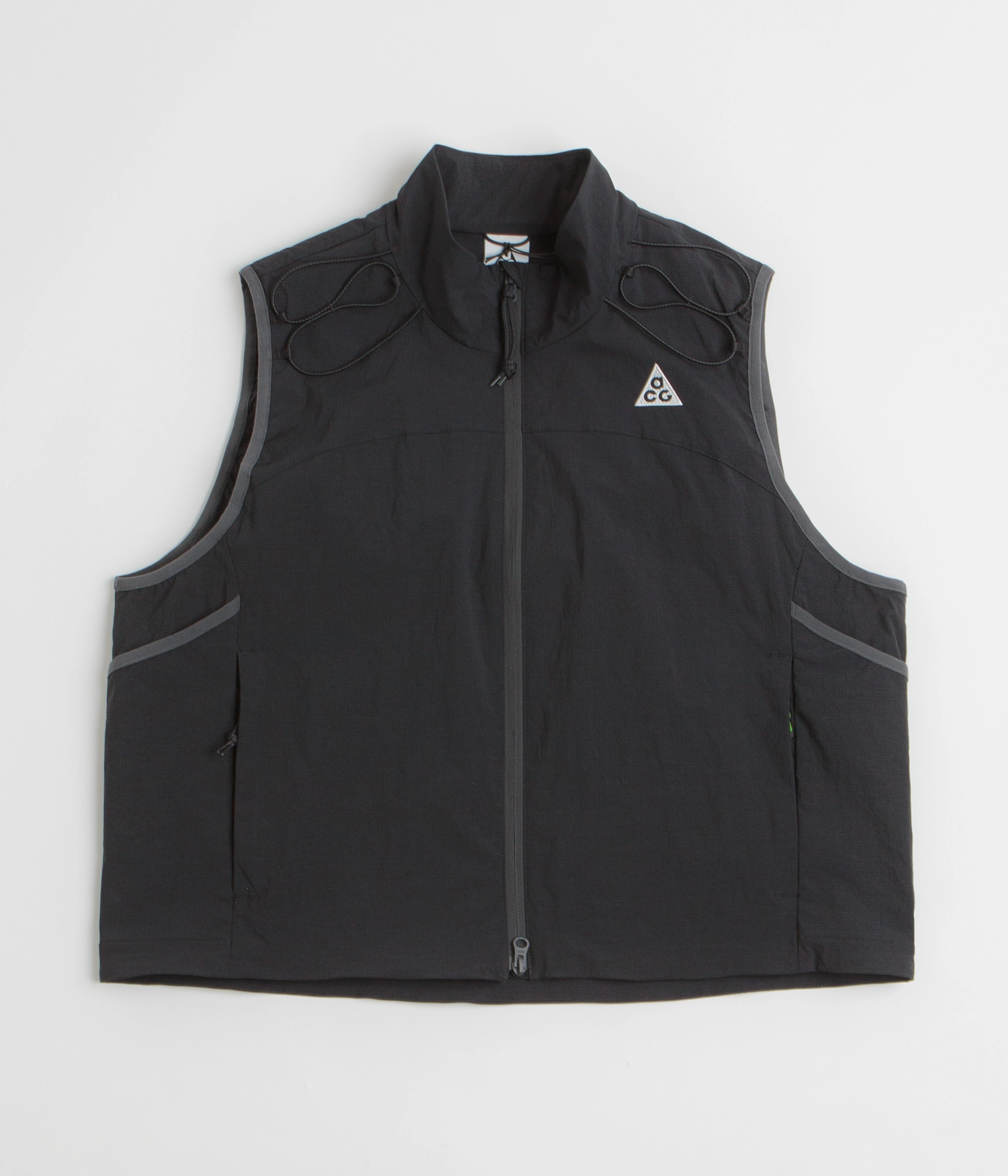 Nike ACG Death Bloom Vest - Black / Anthracite / Summit White Changeable Style QuiltedPattern