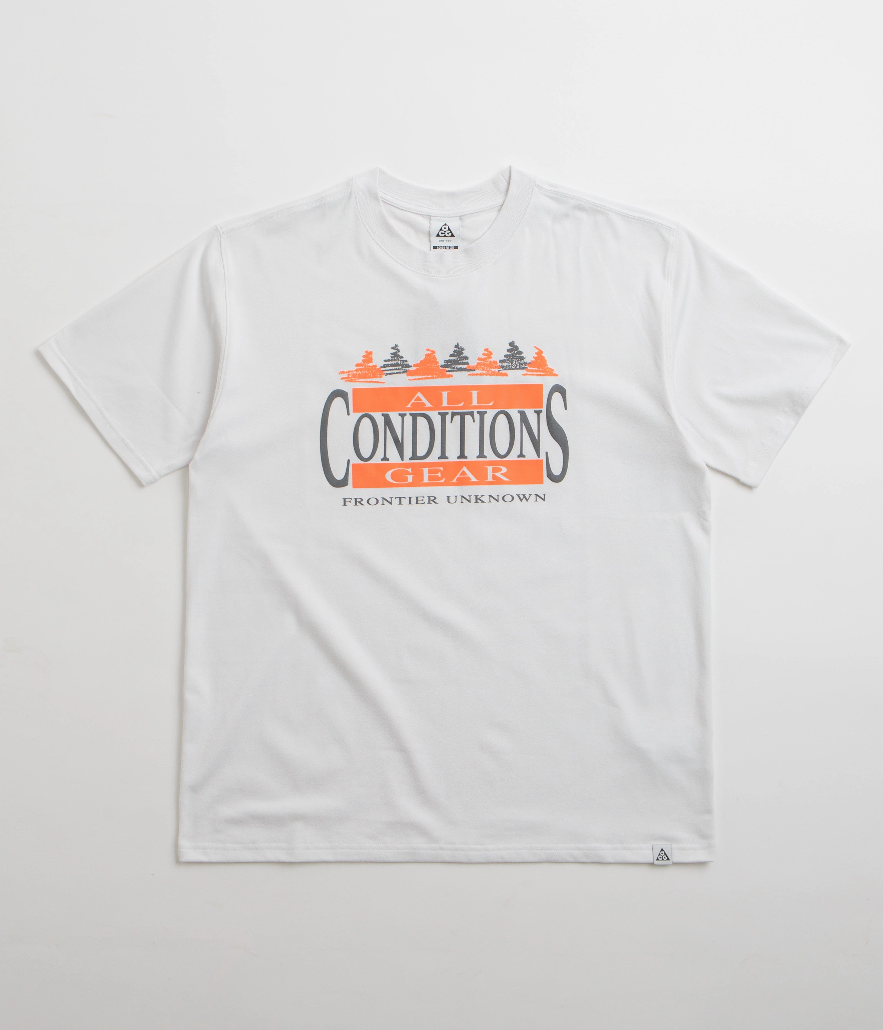 Nike ACG Frontier T-Shirt - Summit White Easy-Going Style Fuzz Free Surface