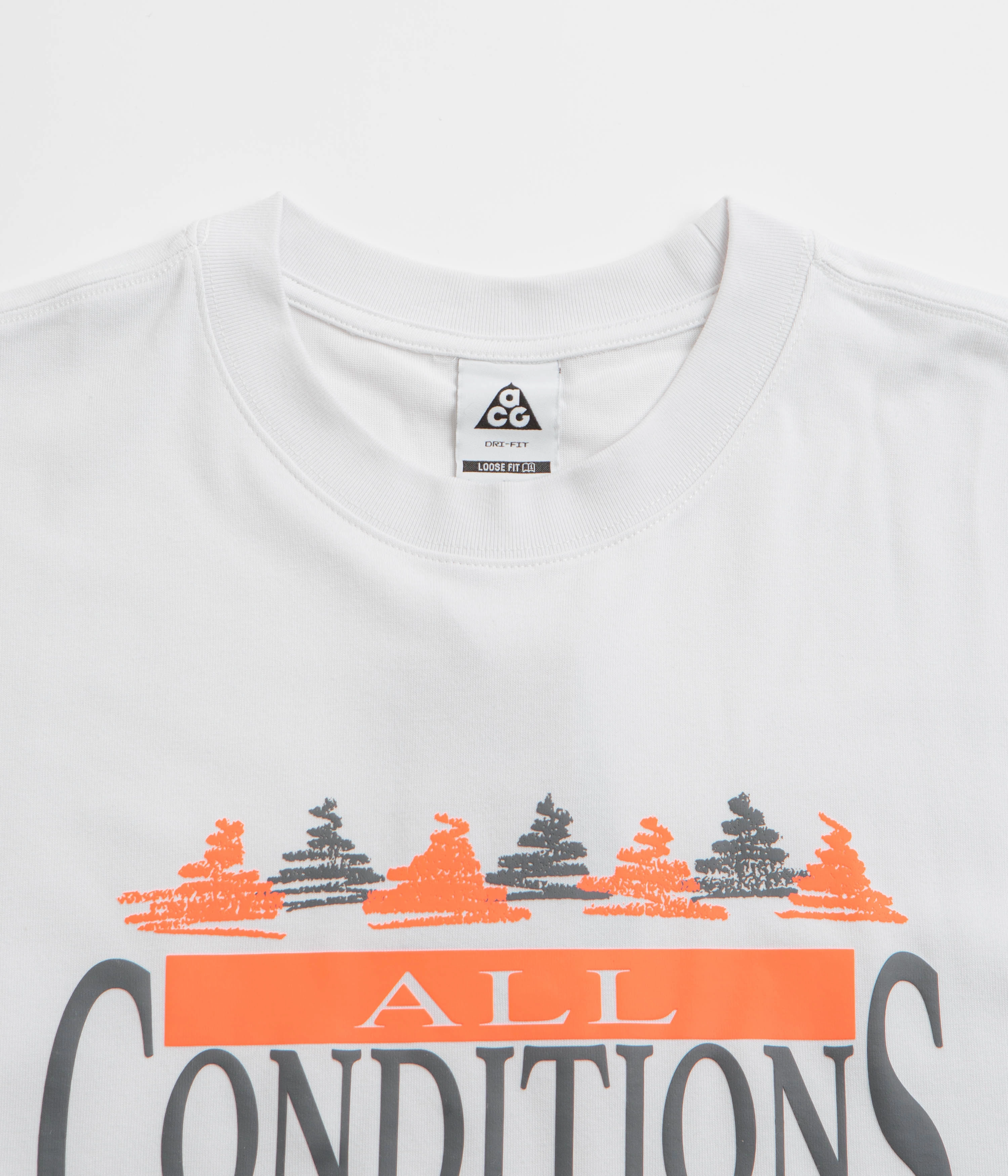 Nike ACG Frontier T-Shirt - Summit White Seam Free Shoulders Travel Wear
