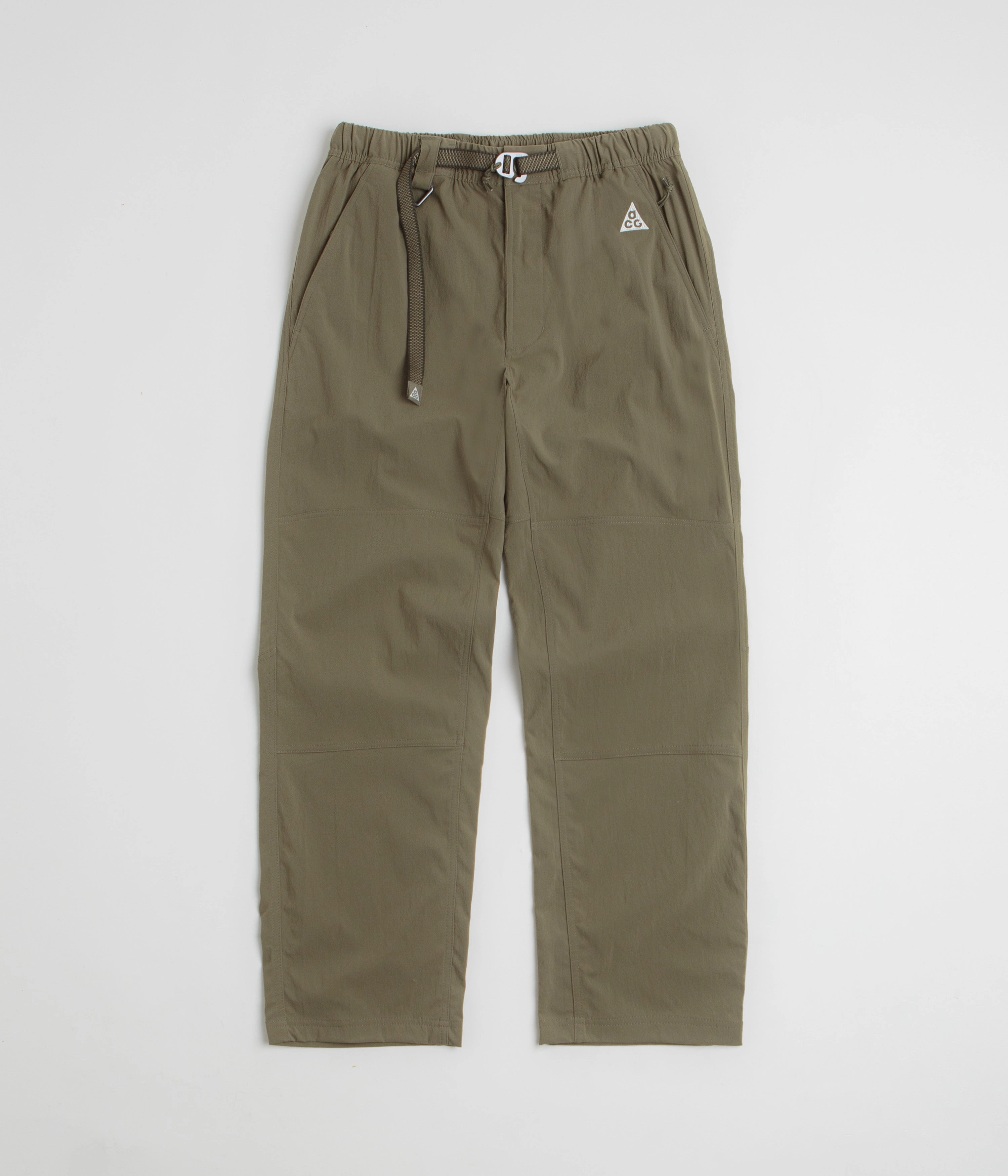 Everyday Style Casual Layer Fit Nike ACG Hiking Pants - Medium Olive / Sequoia / Summit White