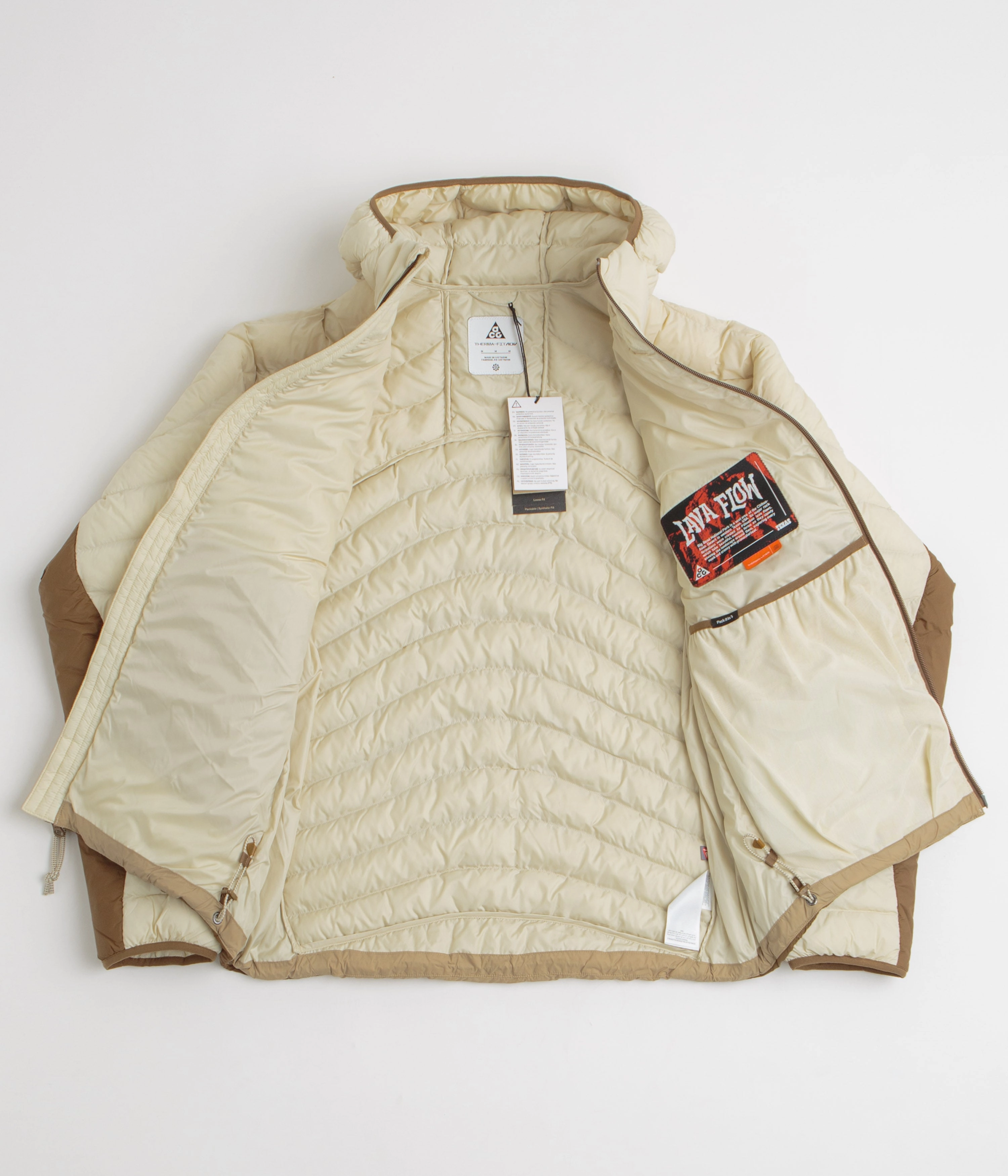 Reused Cloth Bonded Fabric Nike ACG Lava Flow Jacket - Light Khaki / Light Khaki / Summit White