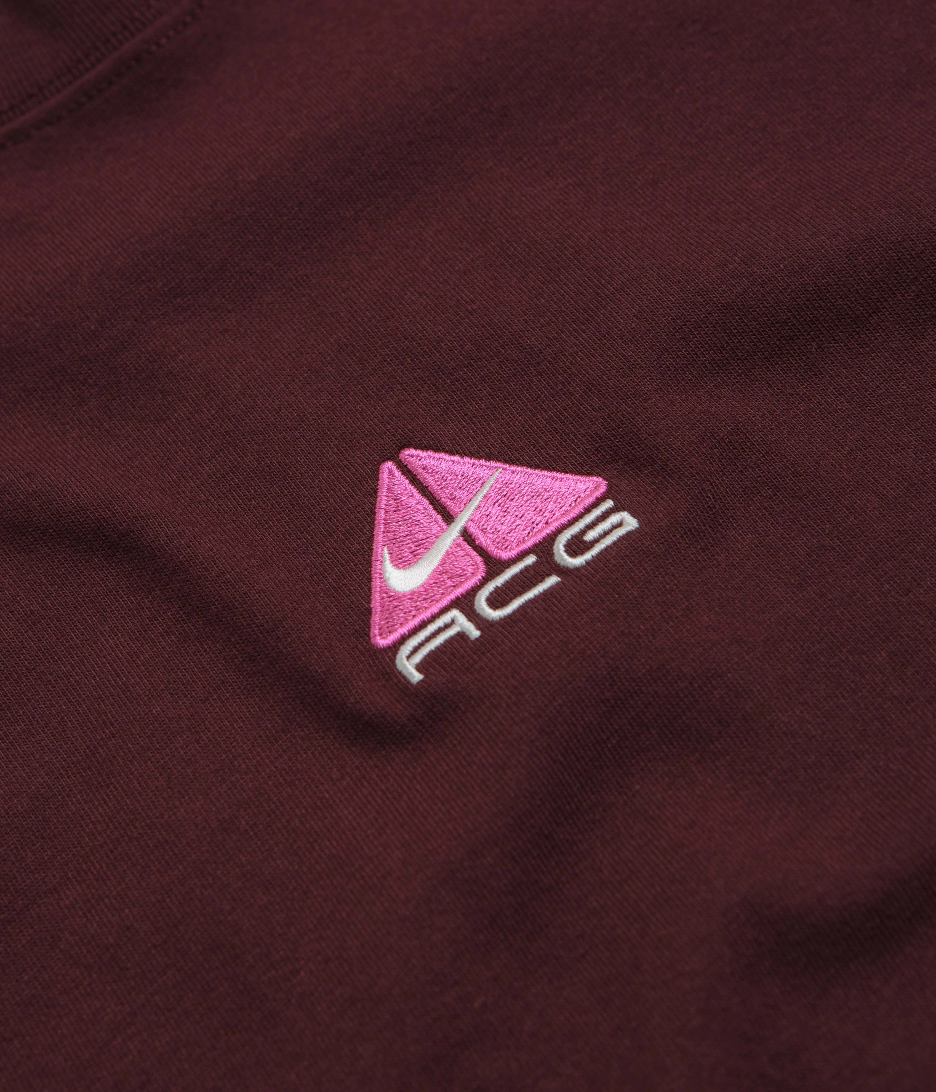 certified Nike ACG Lungs Long Sleeve T-Shirt - Burgundy Crush
