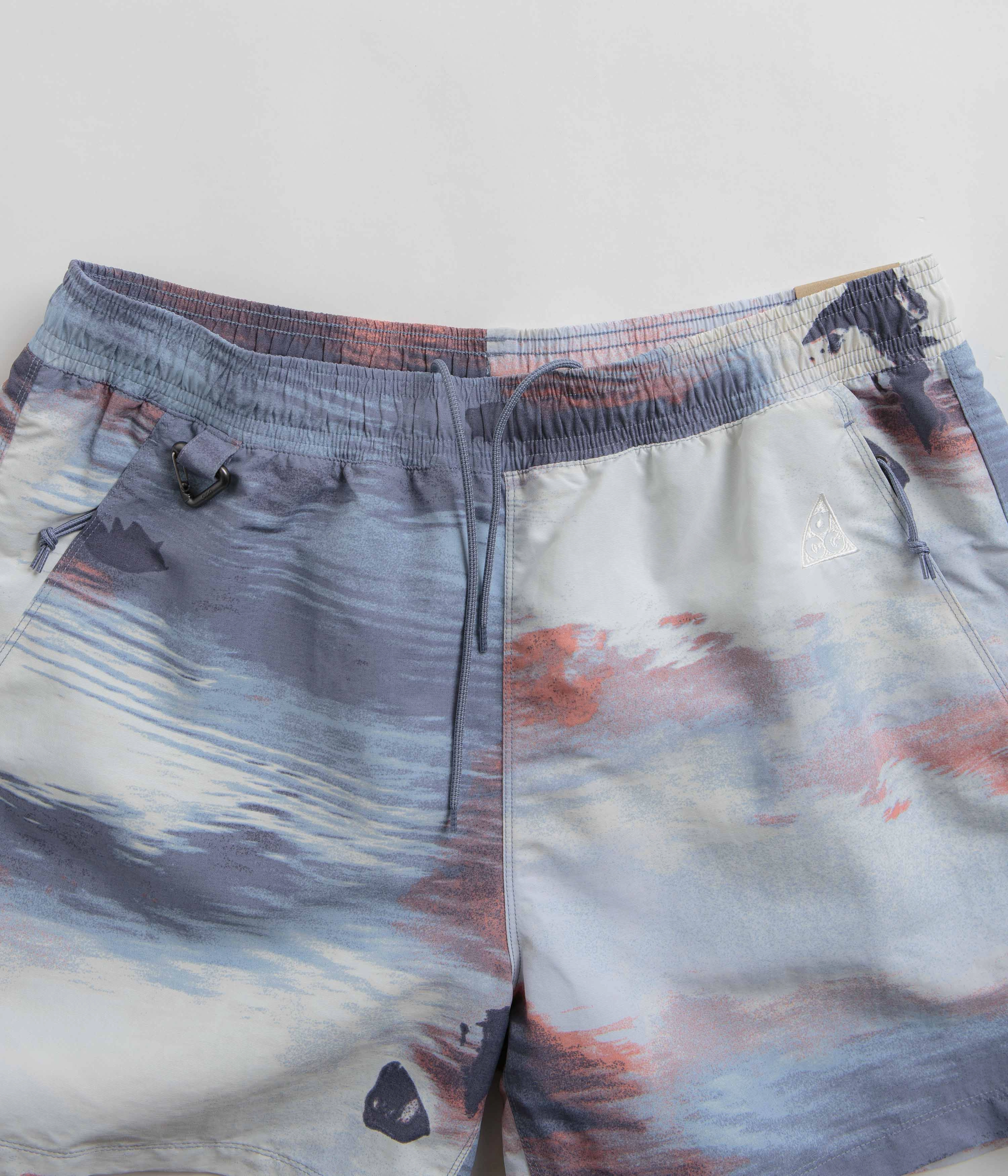Nike ACG Reservoir Goat Shorts - Ashen Slate / Light Armory Blue / Summit White Quick Evaporation Fabric
