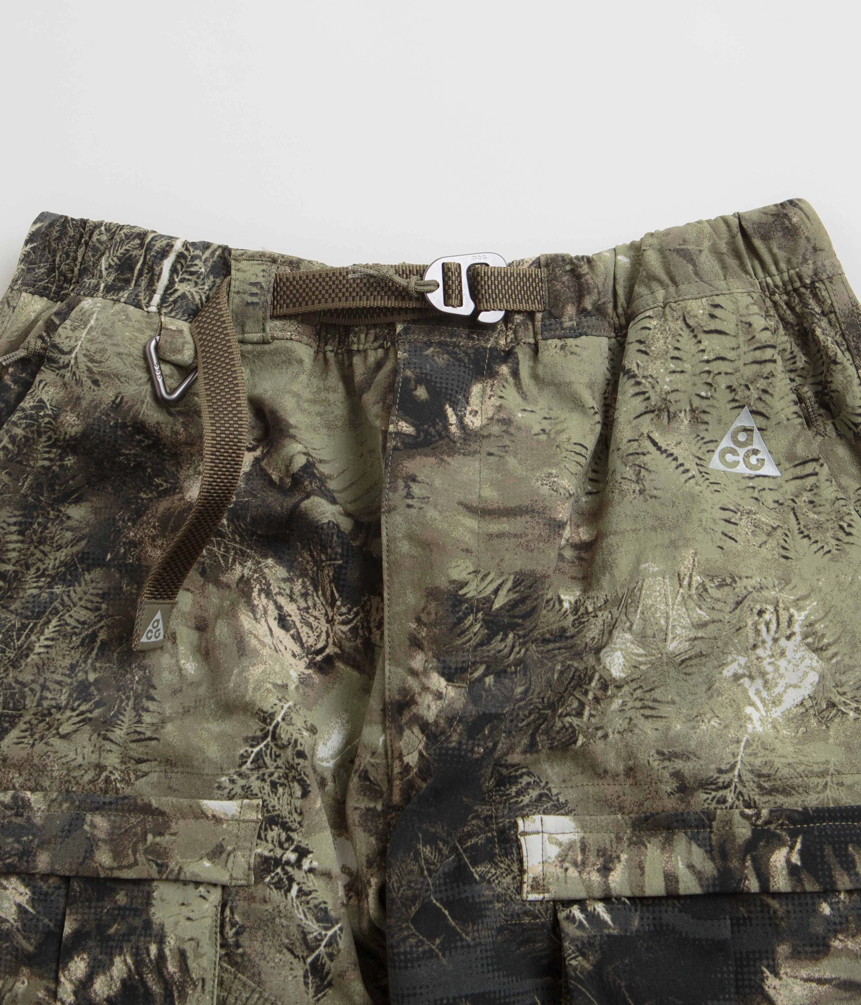 Elastic Cuff Nike ACG Smith Summit Cargo Pants - Oil Green / Medium Olive / Reflective Silv
