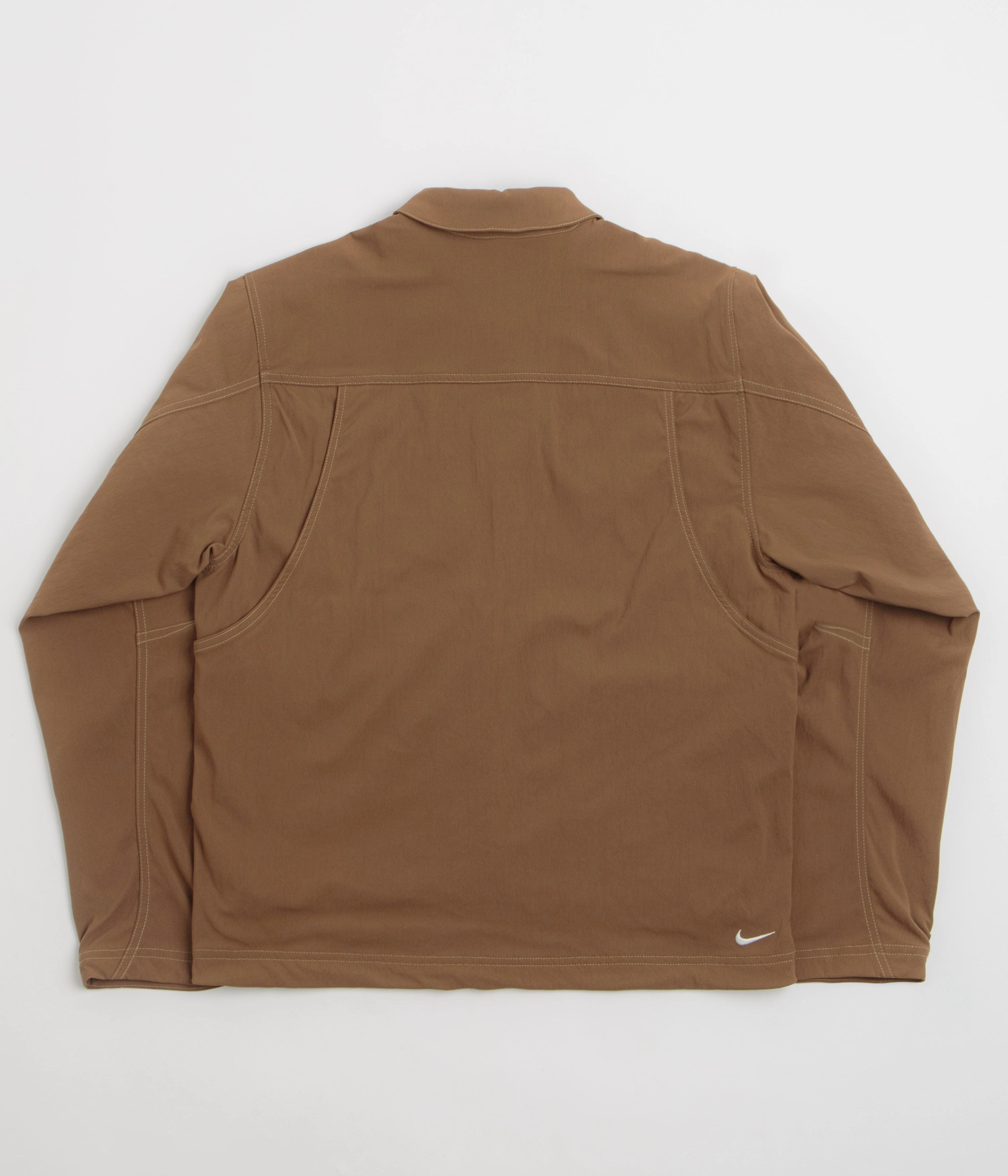 Nike ACG Smith Summit Jacket - Mosswood Brown / Light Khaki / Summit White Adjustable Hood Feature Changeable Style