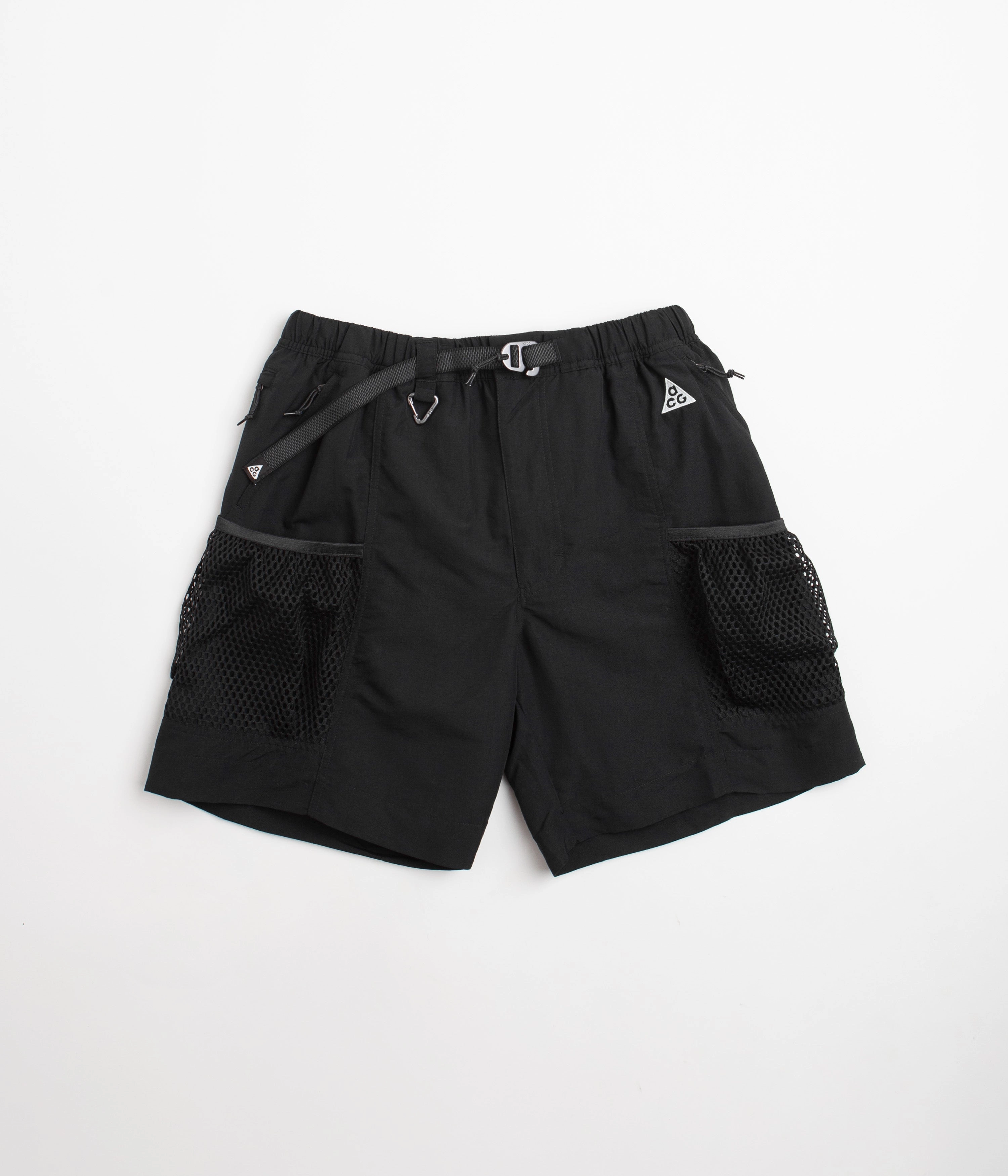 Nike ACG Snowgrass Cargo Shorts - Black / Anthracite / Summit White QuickReleaseBuckle