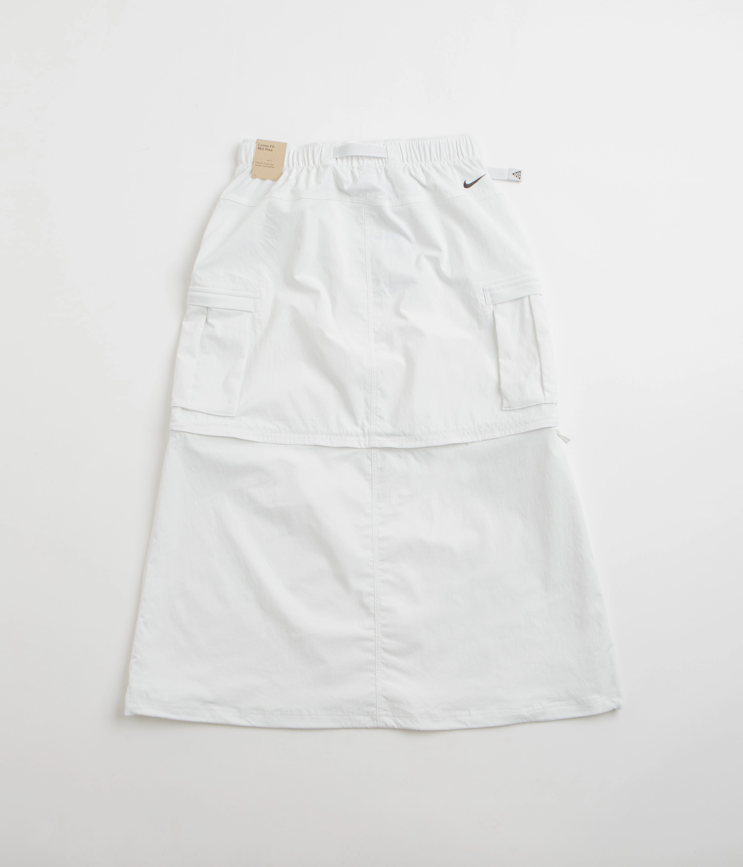 Day Ready Neutral Tone Nike ACG Womens Smith Summit Zip-Off Skirt - Summit White / Black