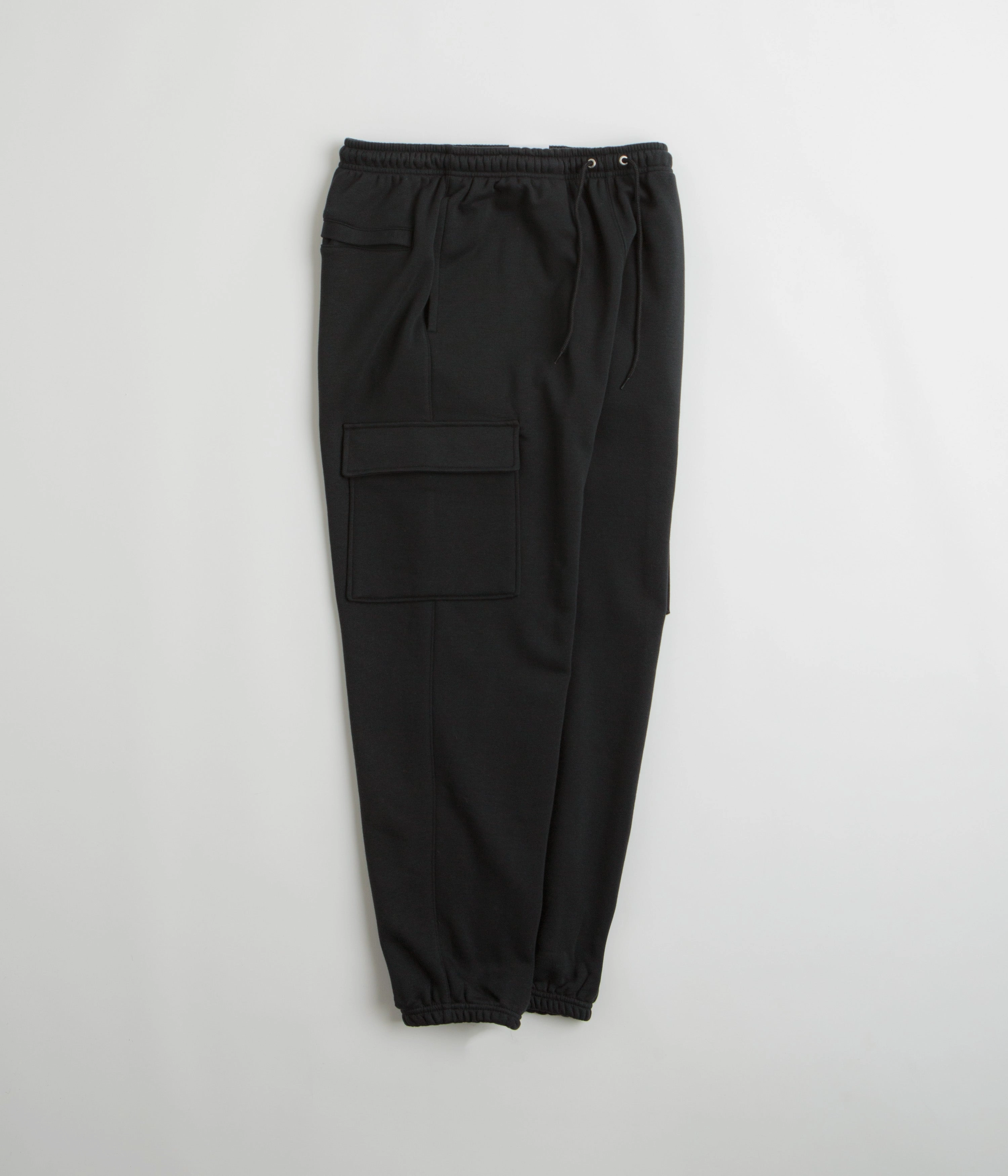 Nike Club Cargo Pants - Black / Black / White Casual Comfort Fit Adjustable Waist