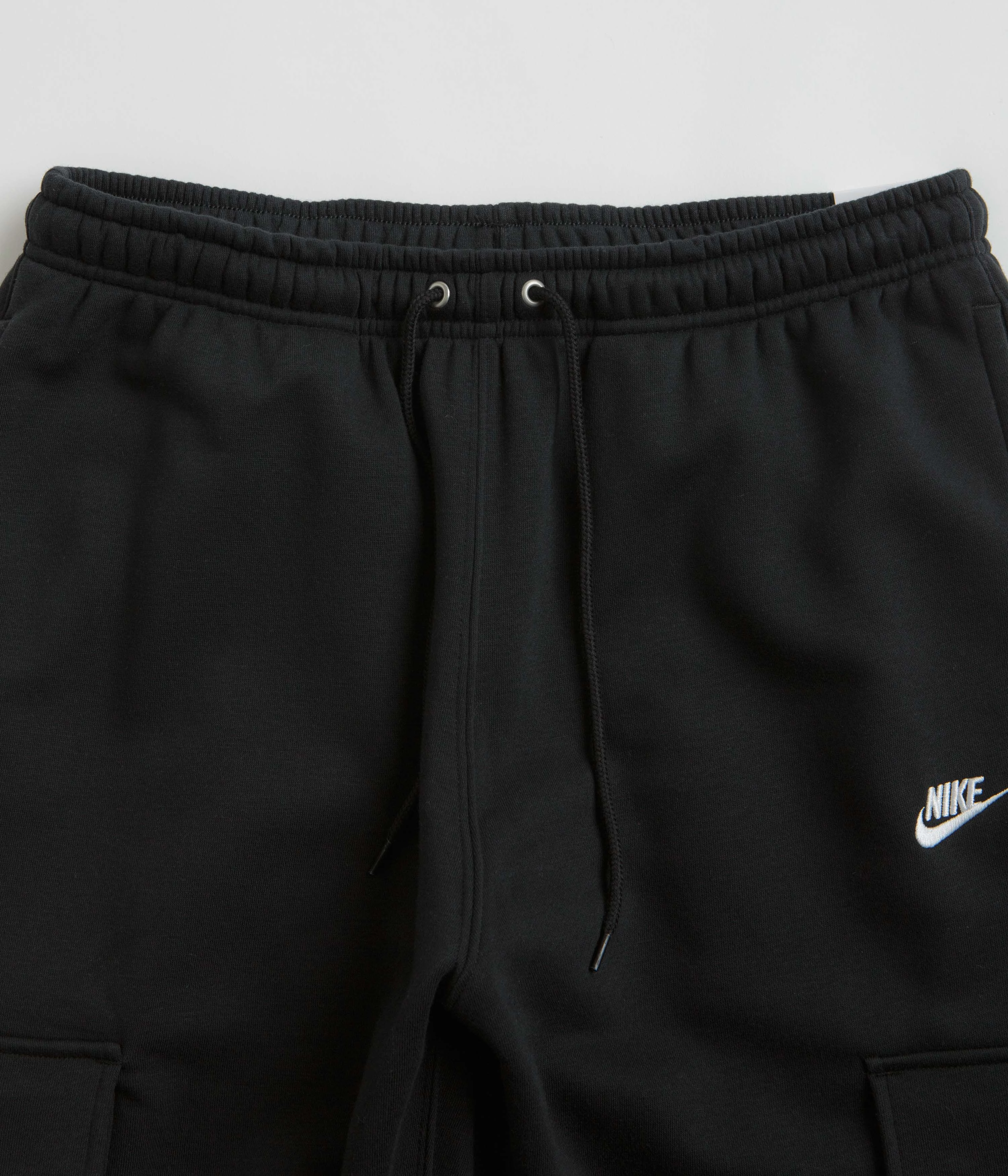 Nike Club Cargo Pants - Black / Black / White Secure fit