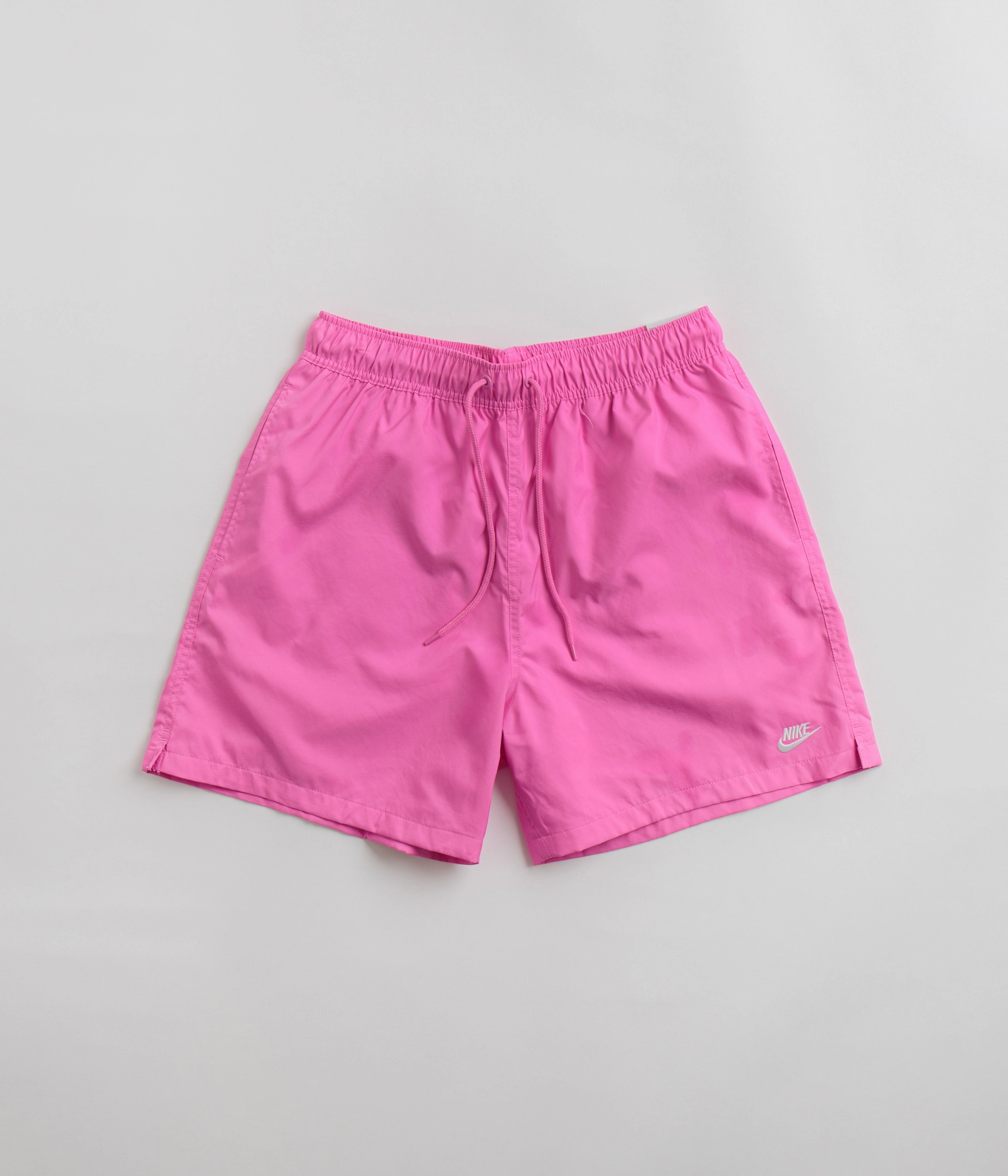 Nike Club Woven Flow Shorts - Playful Pink / White Wrinkle-Resistant