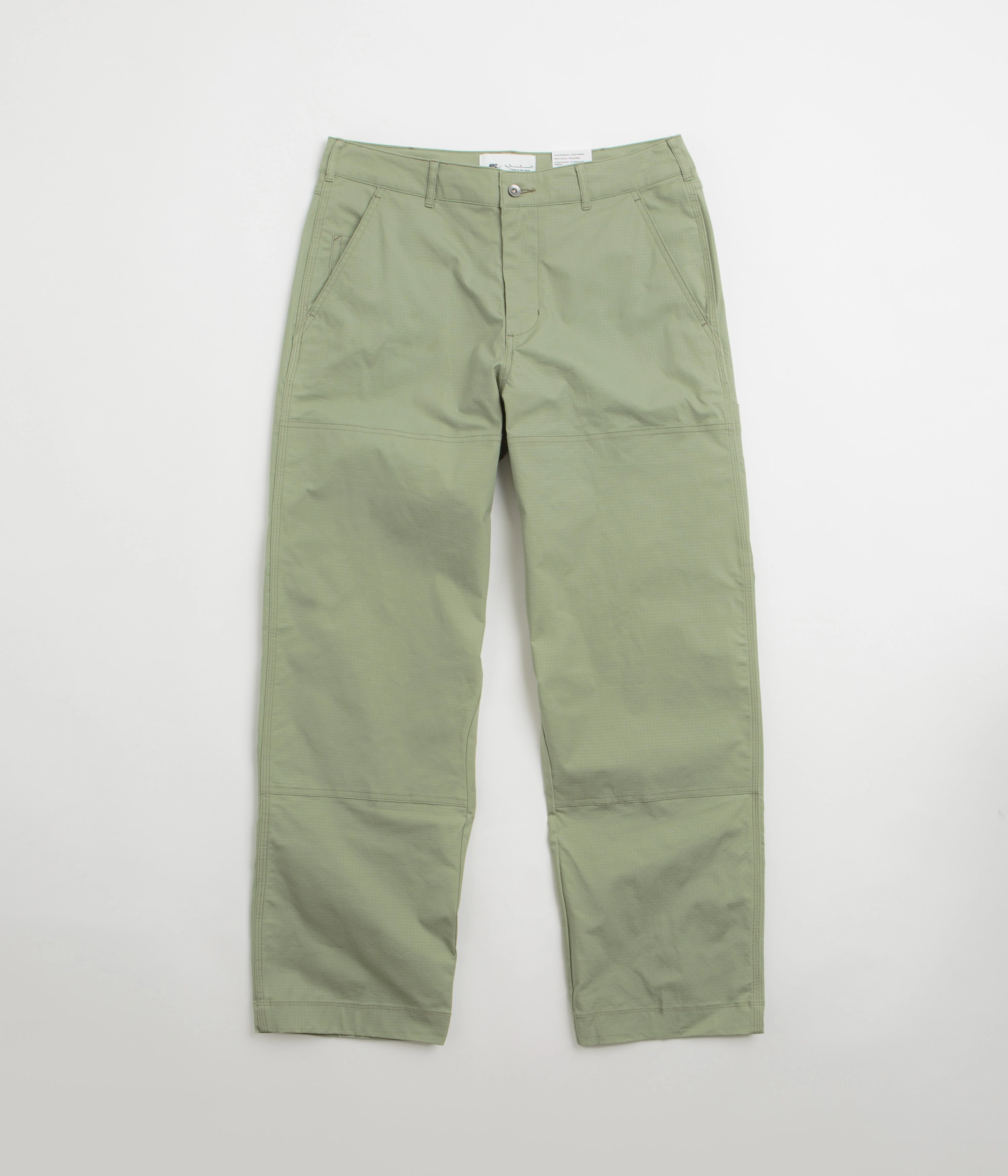 Nike SB Double Knee Pants - Oil Green Frayed hem