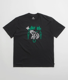 Trendy Comfort Wear Nike SB Elephant T-Shirt - Black